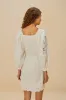 Off-White Embroidered Euroflax™ Premium Linen Mini Dress sold by FARM Rio