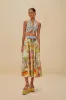 Multicolor Aracati Organic Cotton Midi Skirt sold by FARM Rio