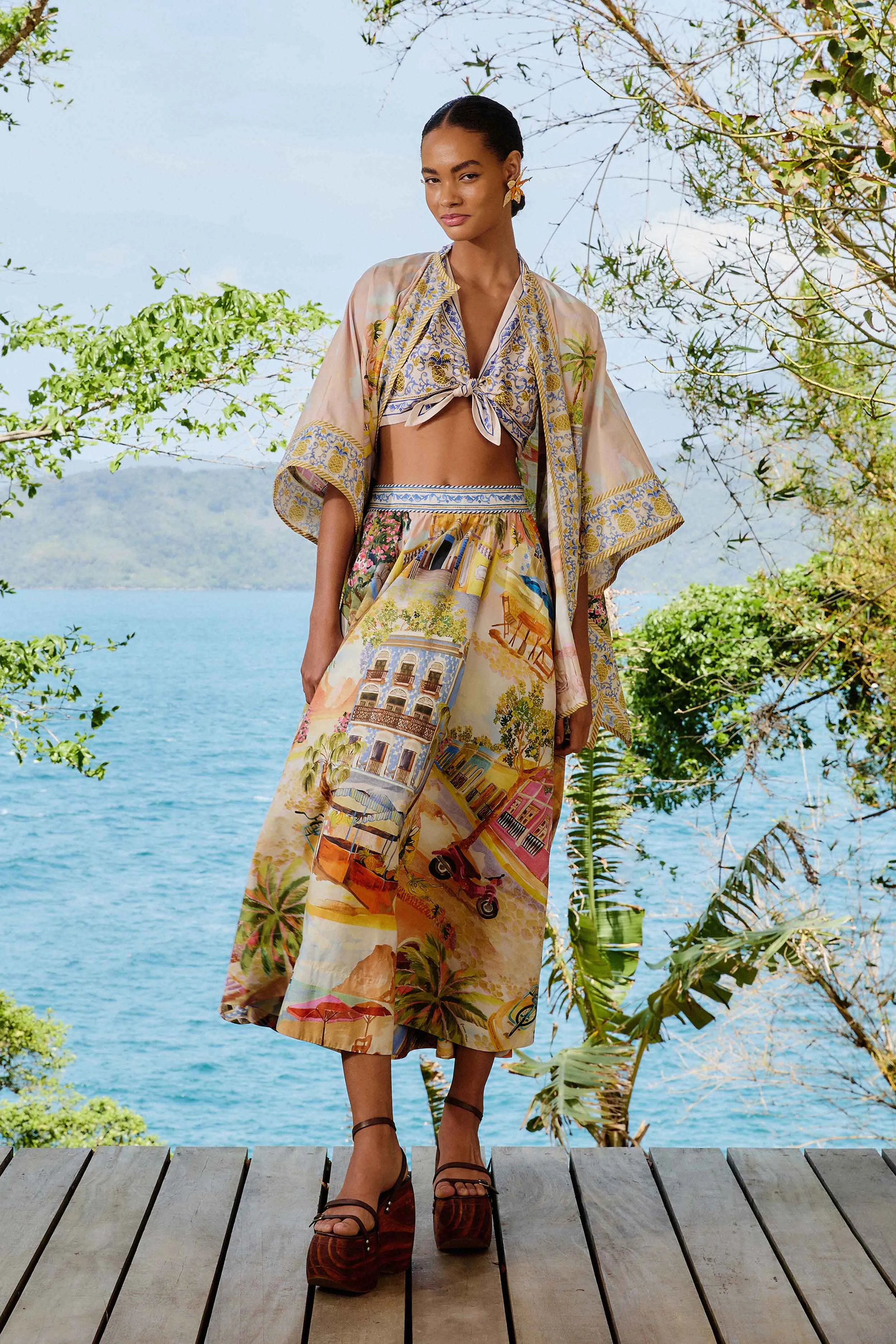 Multicolor Aracati Organic Cotton Kimono sold by FARM Rio product image thumbnail 3