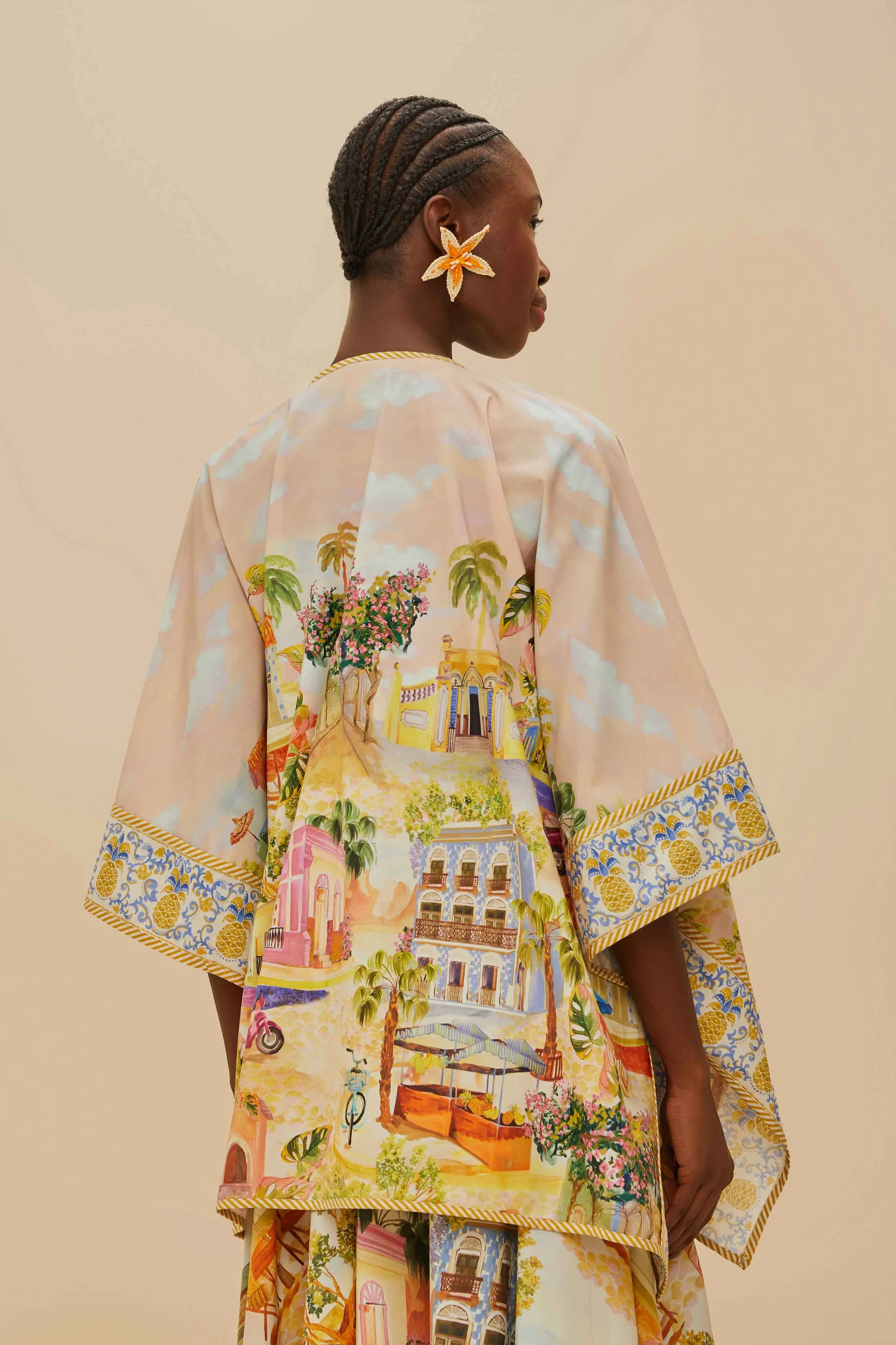 Multicolor Aracati Organic Cotton Kimono sold by FARM Rio product image thumbnail 4