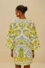 Off-White Sicily LENZING™ ECOVERO™ Euroflax™ Mini Dress sold by FARM Rio