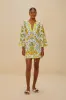Off-White Sicily LENZING™ ECOVERO™ Euroflax™ Mini Dress sold by FARM Rio