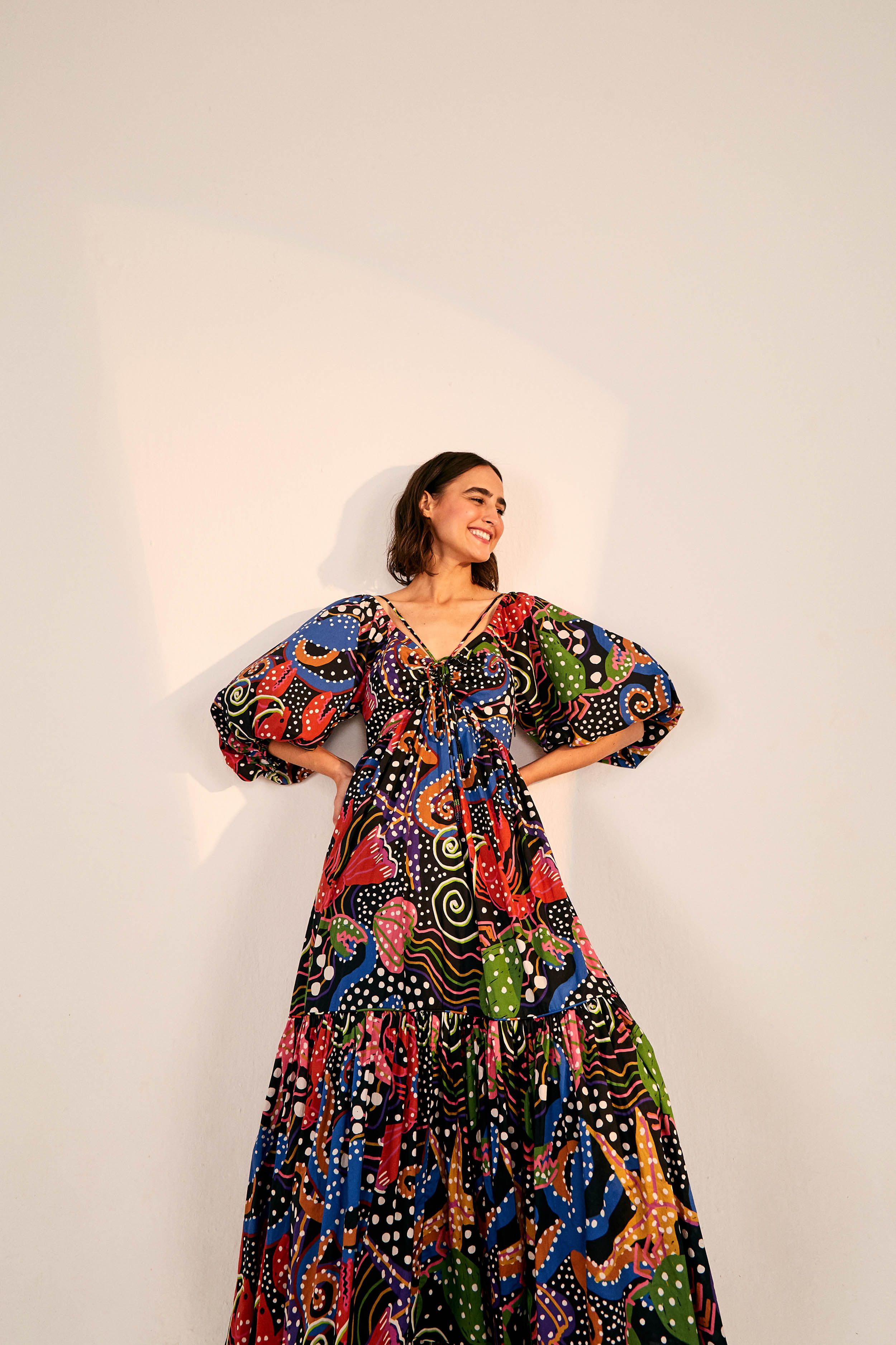 UNDER THE SEA MIDI DRESS sold by FARM Rio