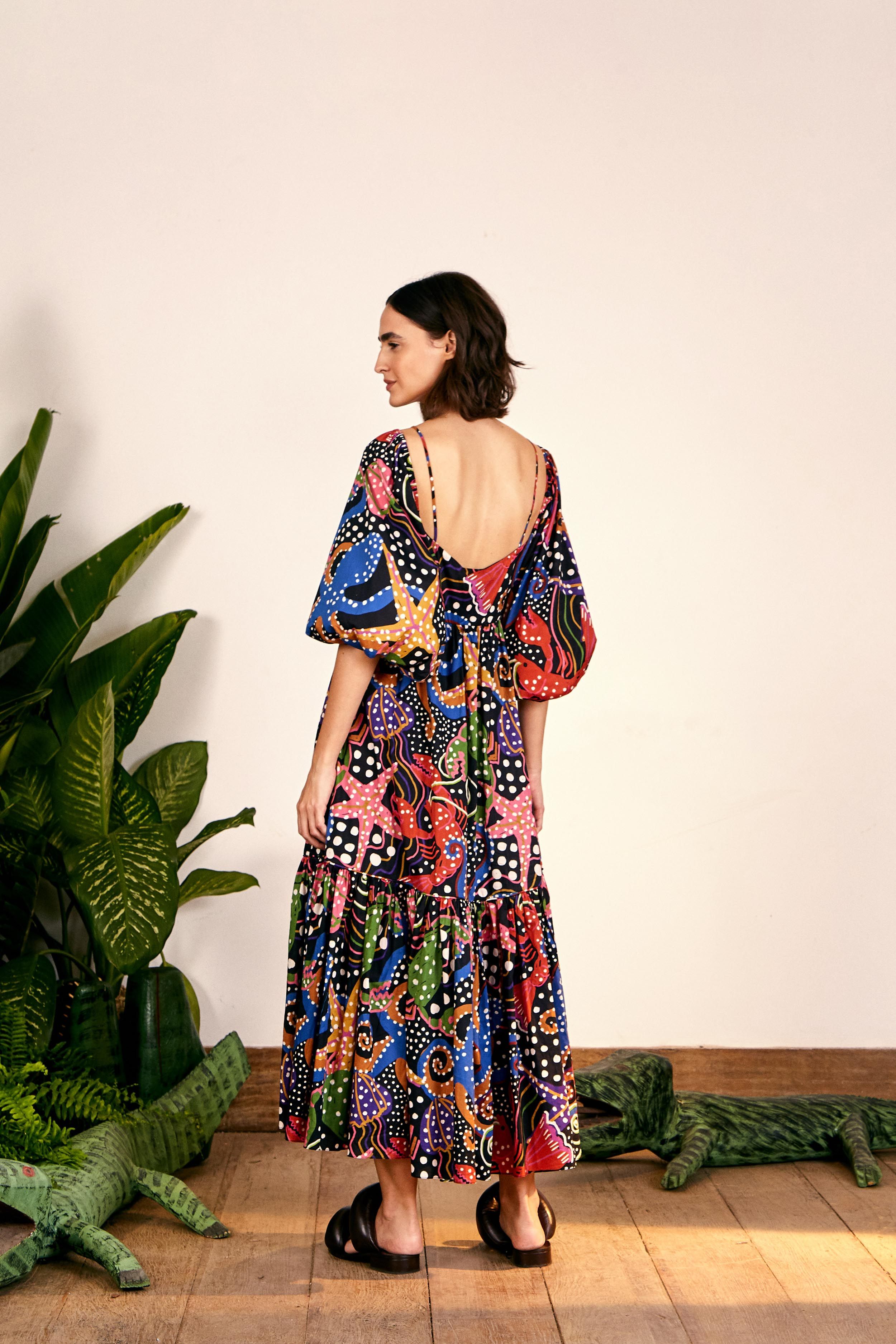 UNDER THE SEA MIDI DRESS sold by FARM Rio product image thumbnail 2