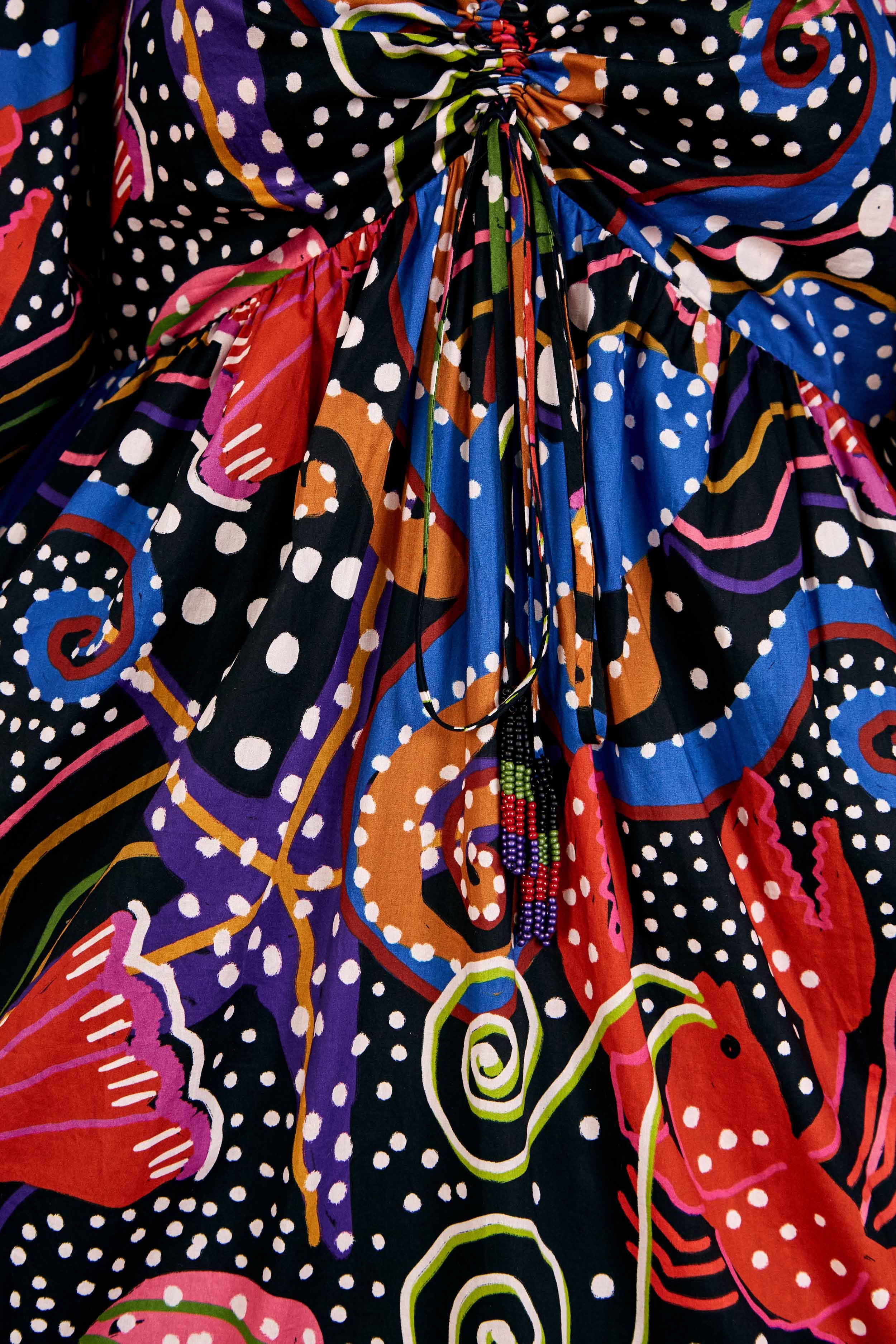 UNDER THE SEA MIDI DRESS sold by FARM Rio product image thumbnail 5