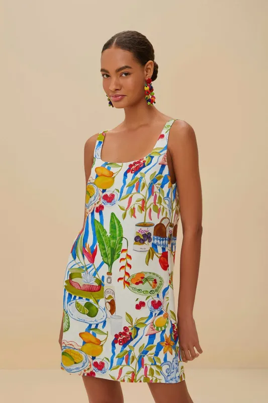 Off-White Fresh Table Euroflax™ Premium Linen Mini Dress sold by FARM Rio