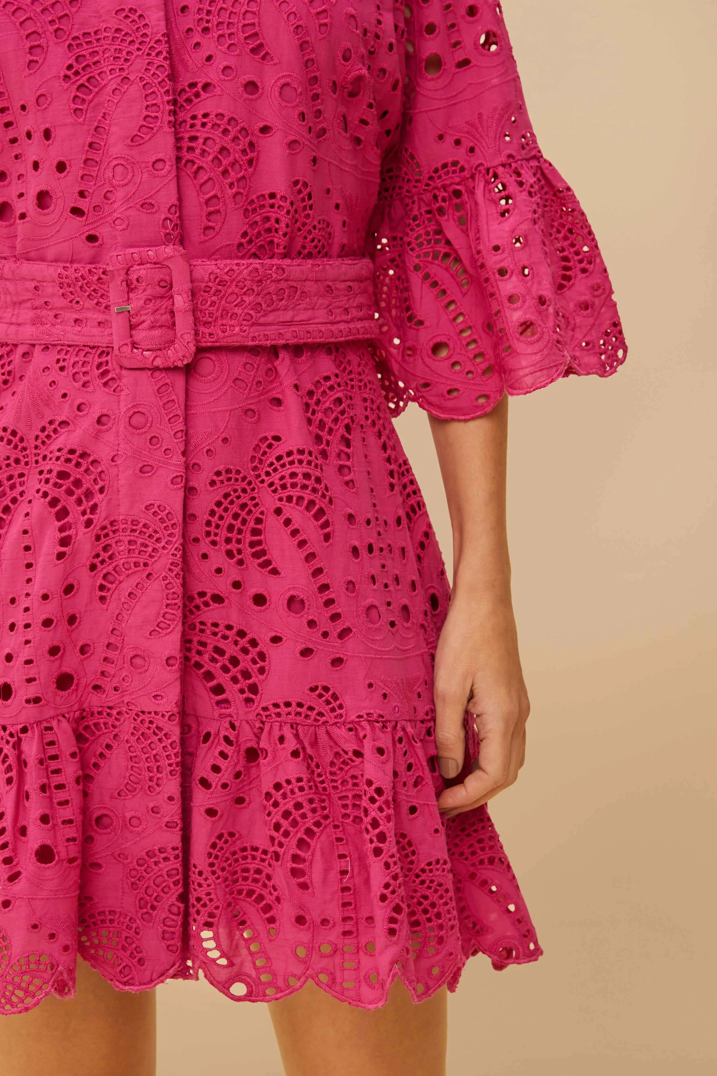 Pink Palm Tree Mini Dress sold by FARM Rio product image thumbnail 4