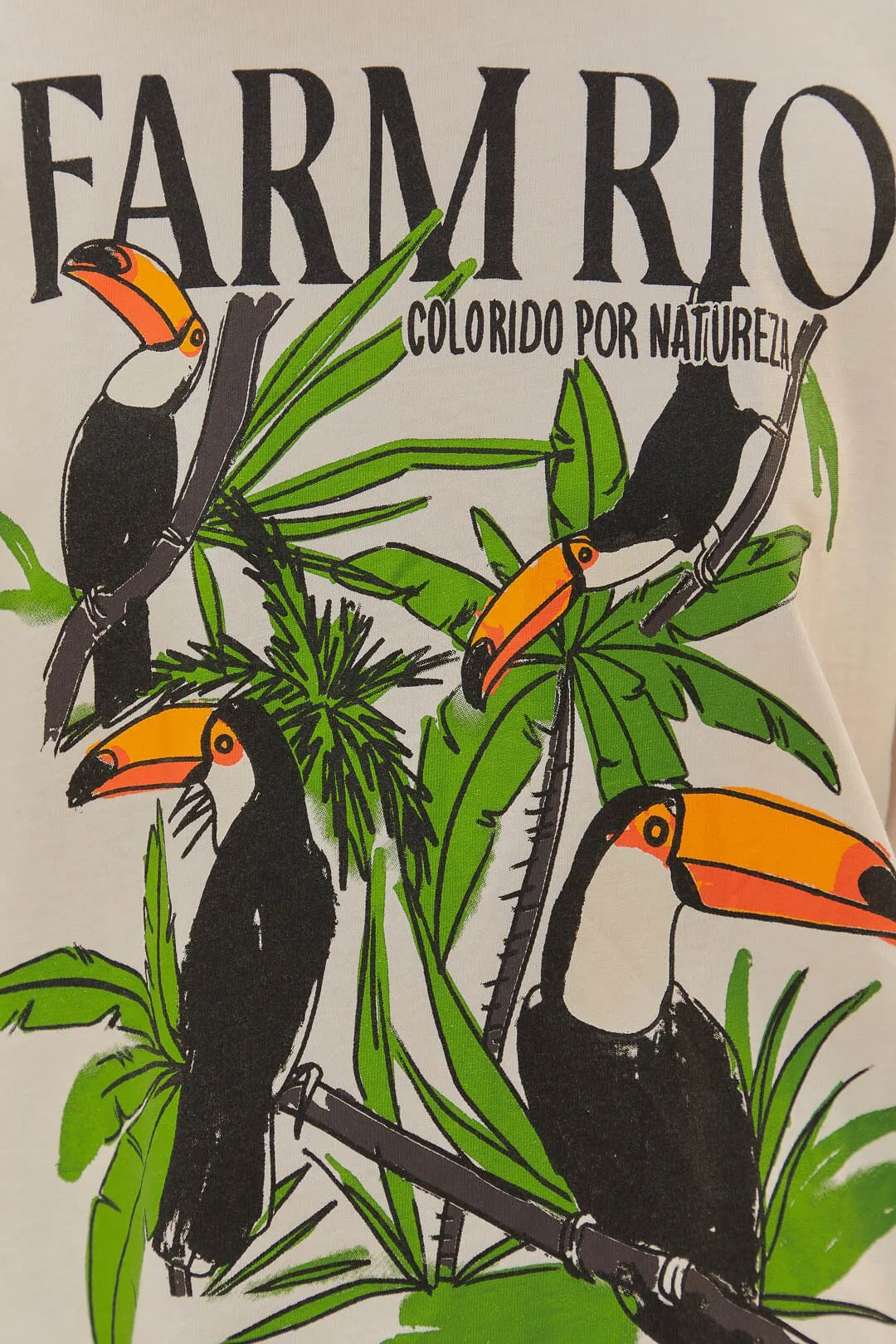 Off-White Nature Lovers Toucans T-Shirt sold by FARM Rio product image thumbnail 5