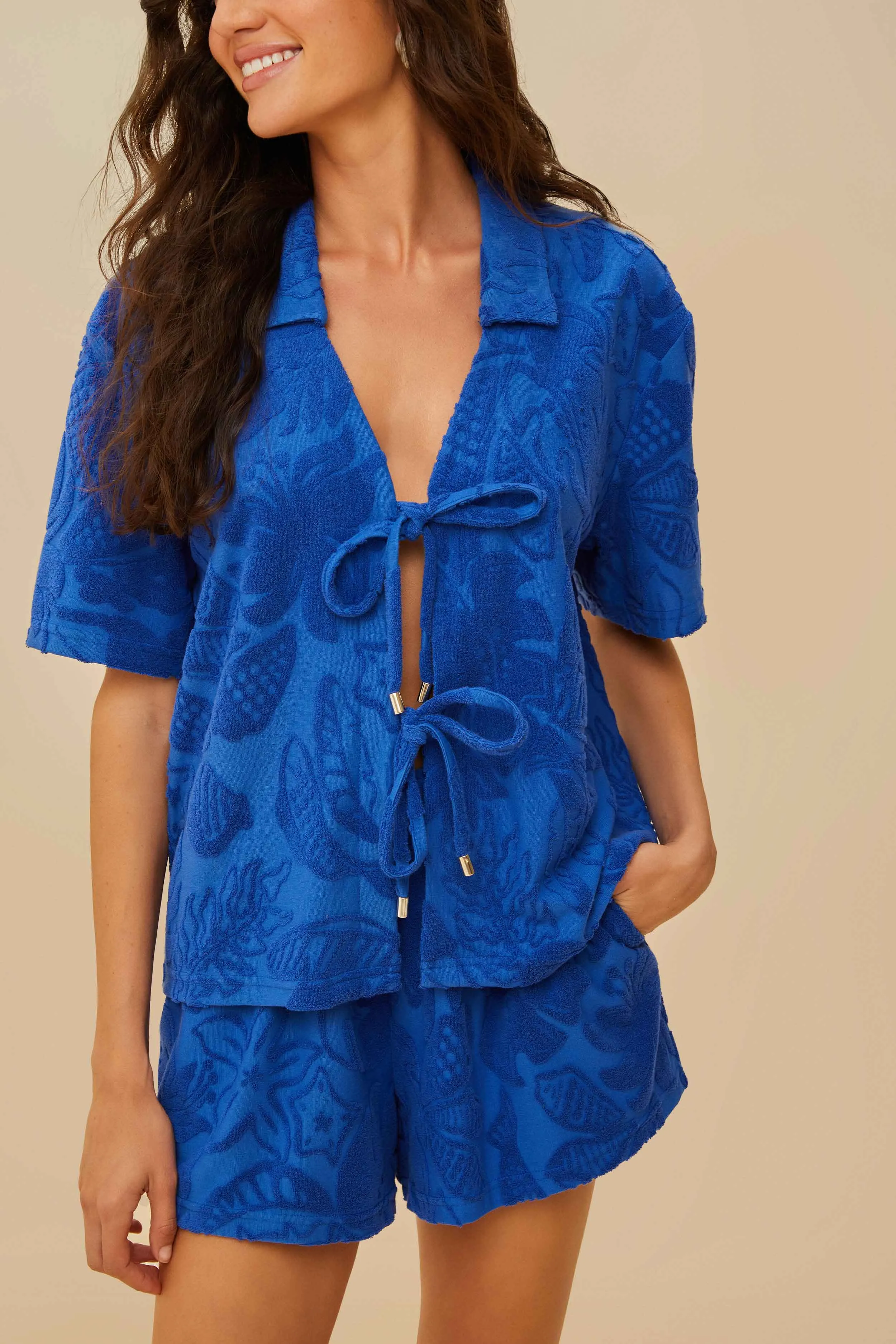 Blue River Nature Towel Shorts sold by FARM Rio product image thumbnail 3