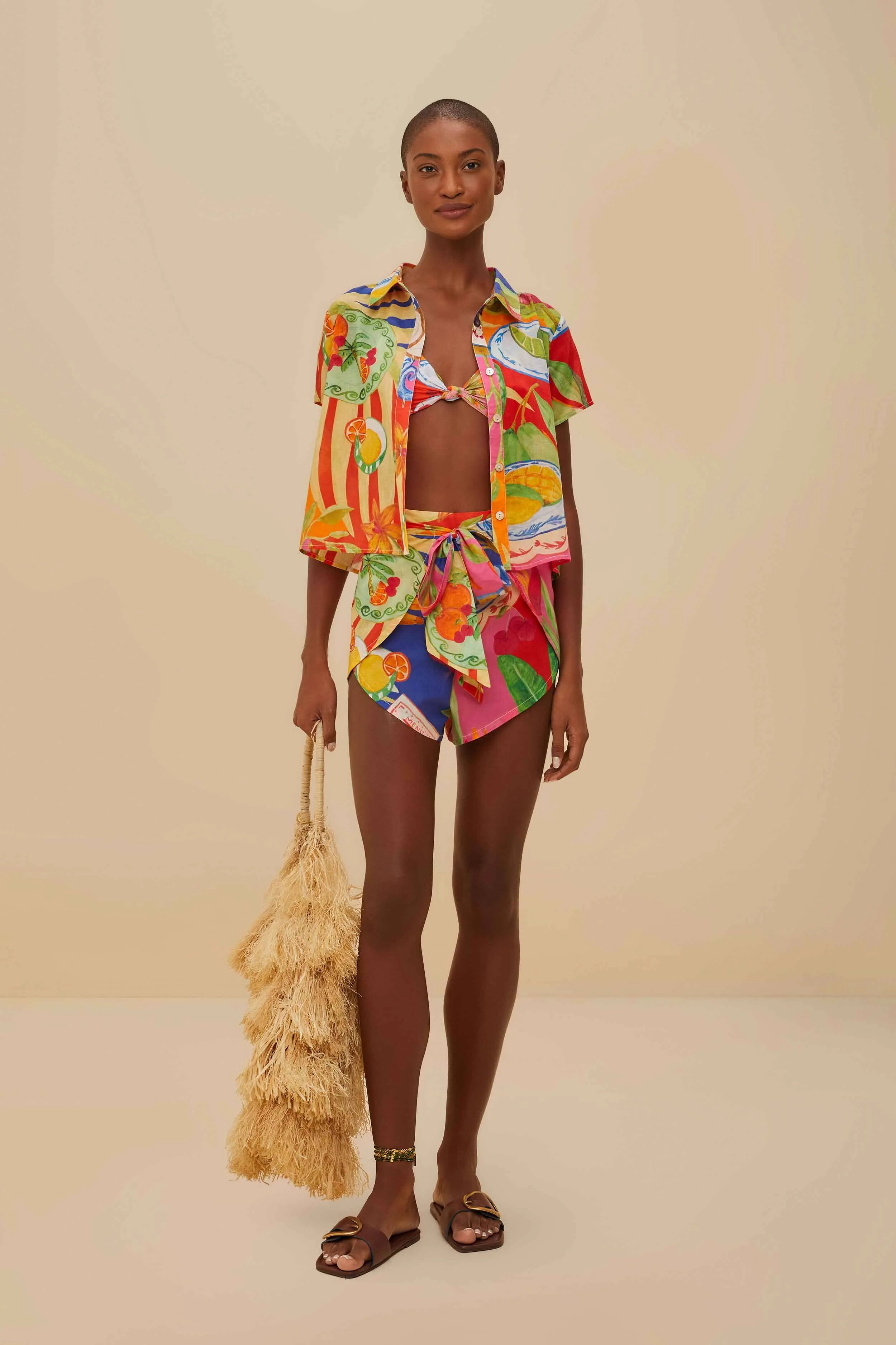 Multicolor Summer Picnic Shorts sold by FARM Rio