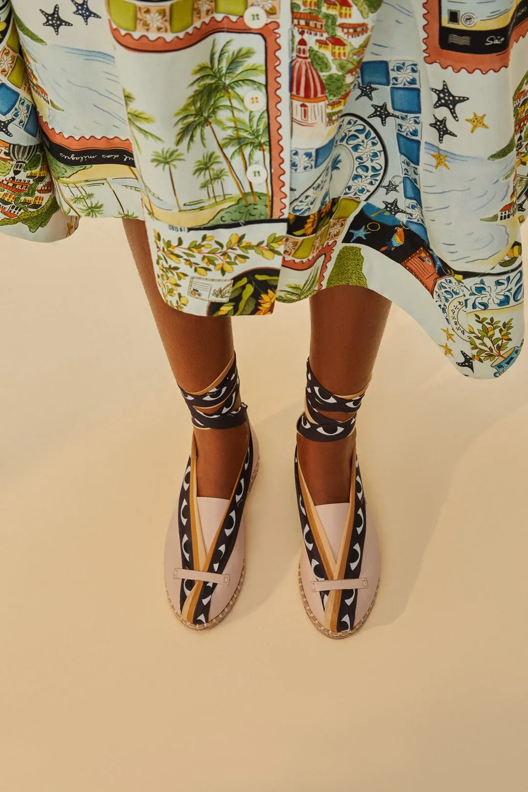 Blush Lace Up Espadrille Sandal sold by FARM Rio product image thumbnail 5