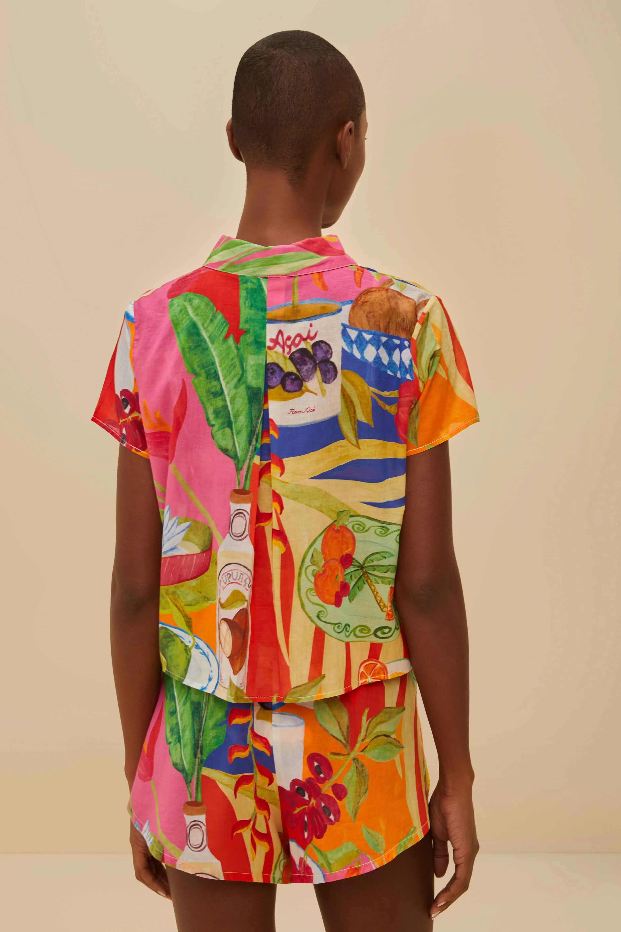 Multicolor Summer Picnic Shirt sold by FARM Rio product image thumbnail 3