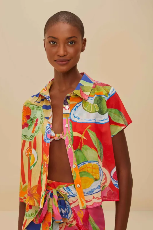 Multicolor Summer Picnic Shirt sold by FARM Rio