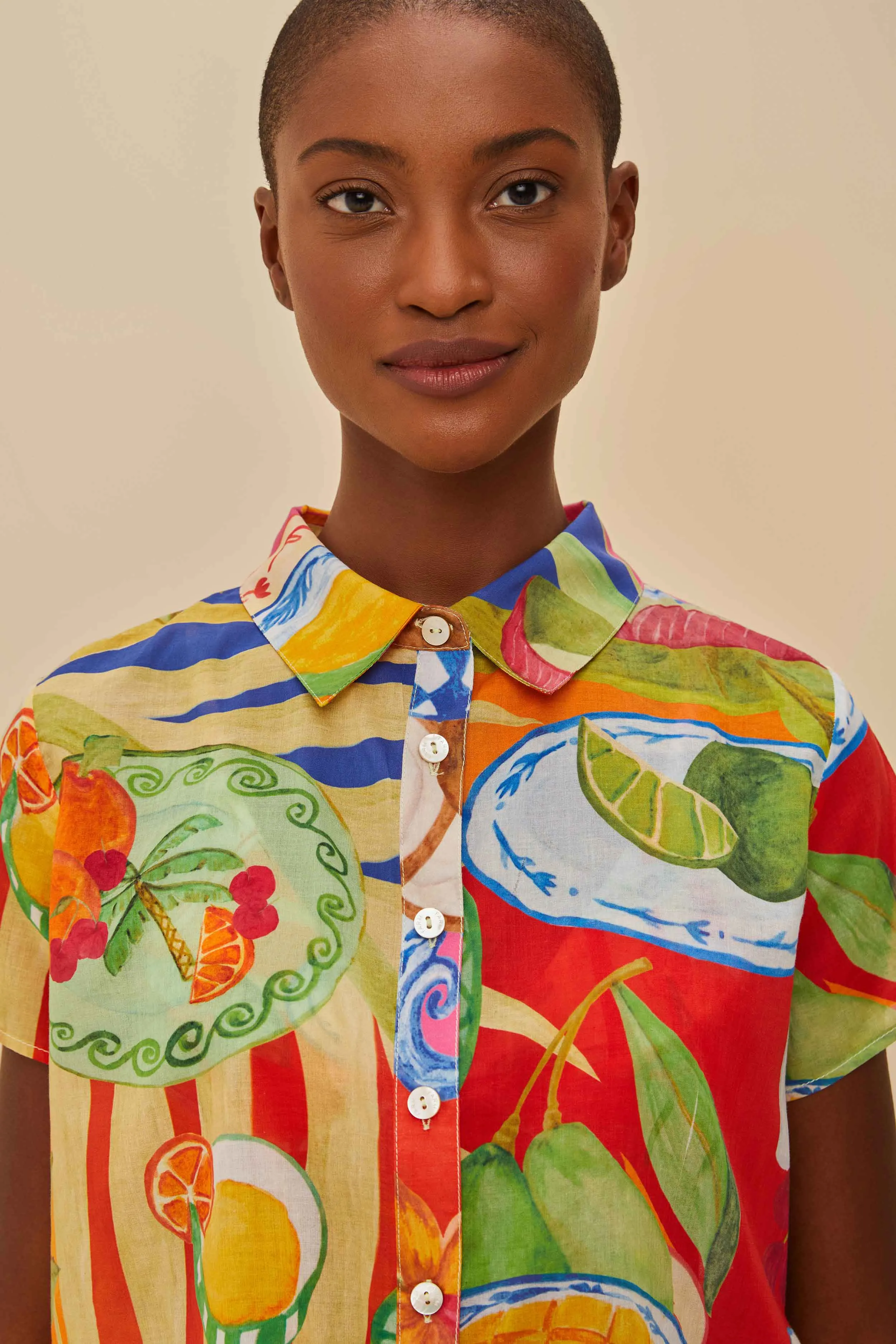 Multicolor Summer Picnic Shirt sold by FARM Rio product image thumbnail 4
