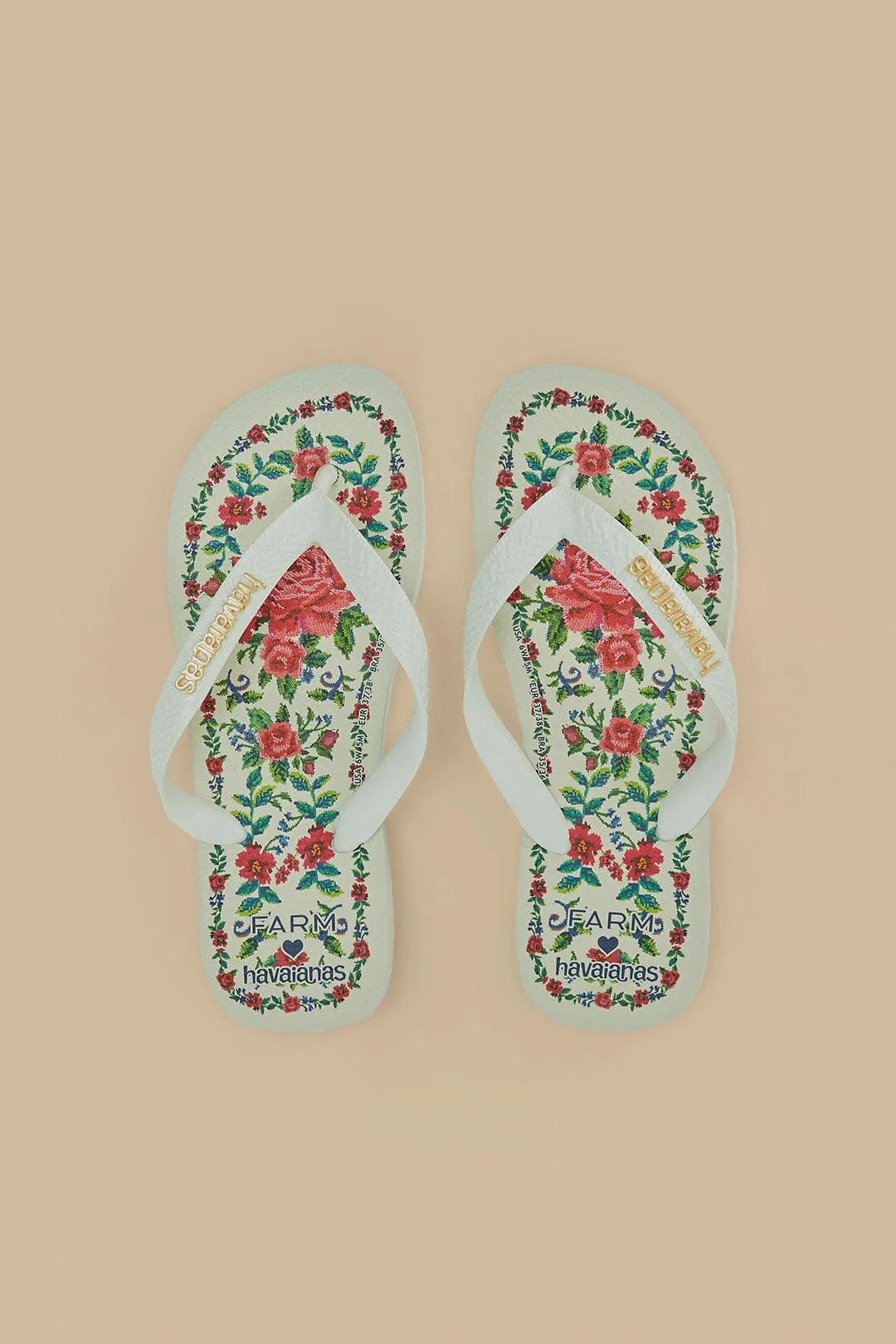 Flower Tapestry Havaianas sold by FARM Rio