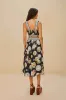 Black Trip Souvenir Organic Cotton Midi Skirt sold by FARM Rio