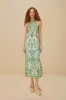 Off-White Tropical Tapestry Euroflax™ Premium Linen Maxi Dress sold by FARM Rio