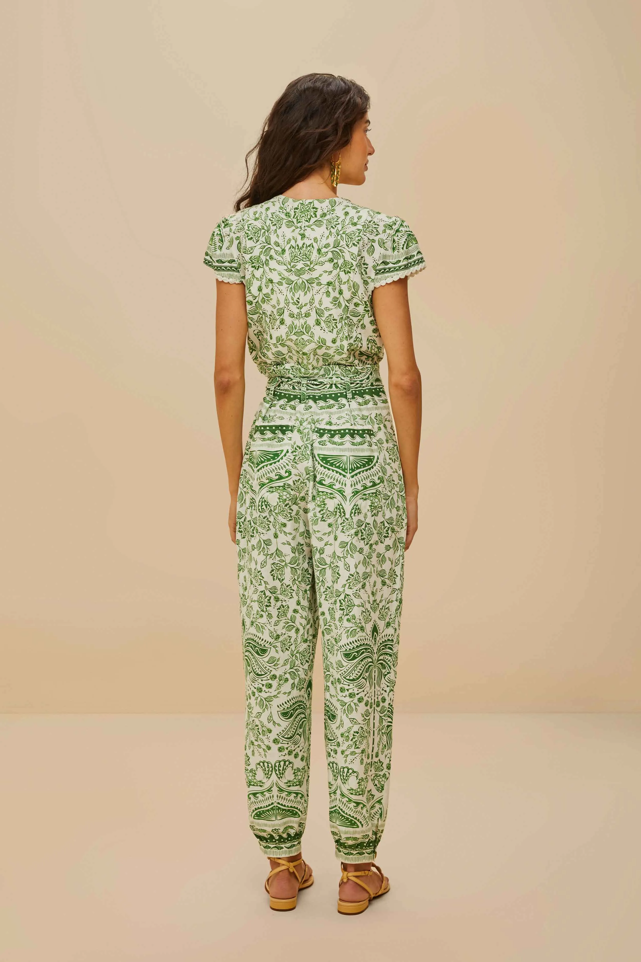 Green River Ride LENZING™ ECOVERO™ Euroflax™ Jumpsuit sold by FARM Rio product image thumbnail 4