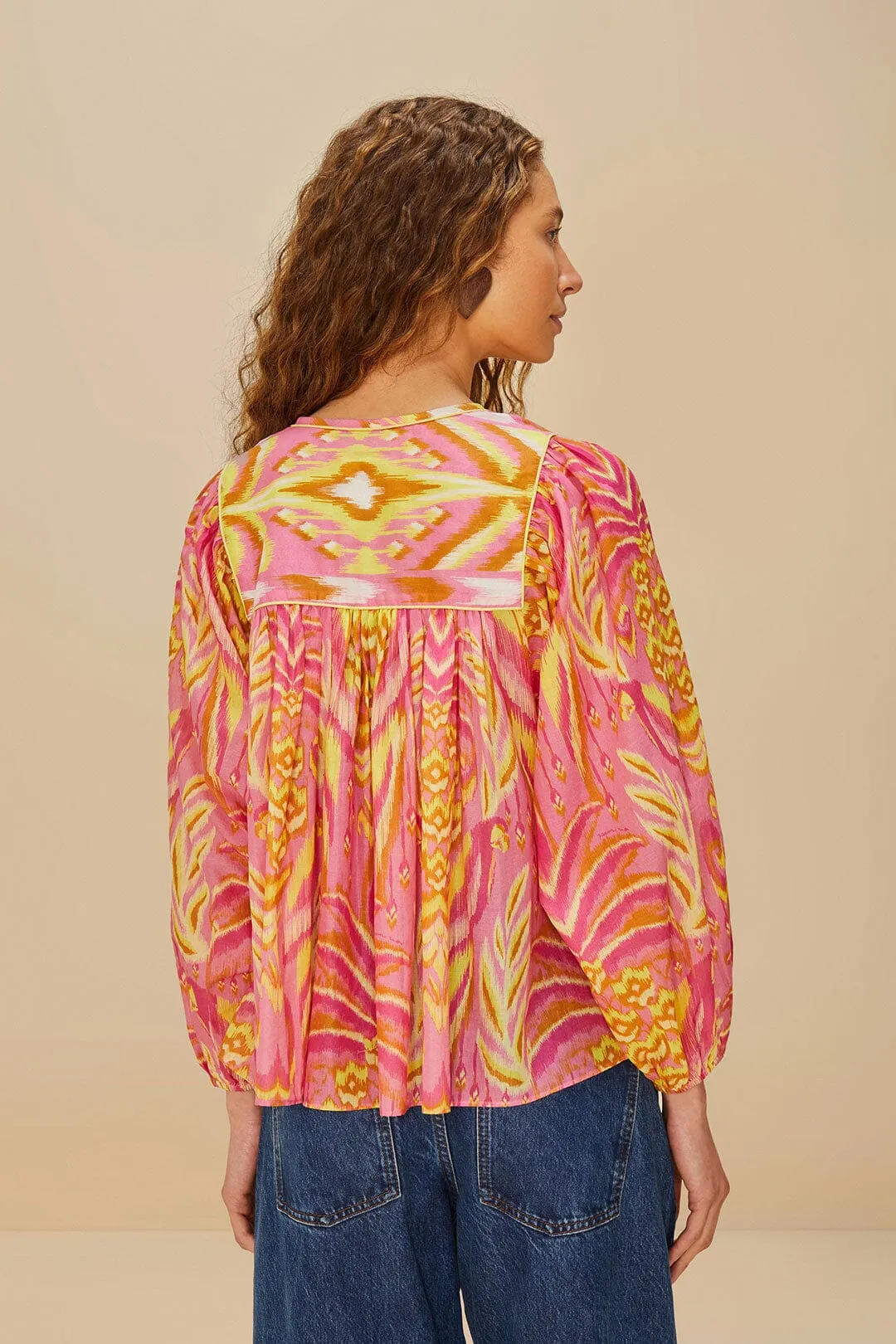 Pink Pineapple Tapestry Blouse sold by FARM Rio product image thumbnail 3
