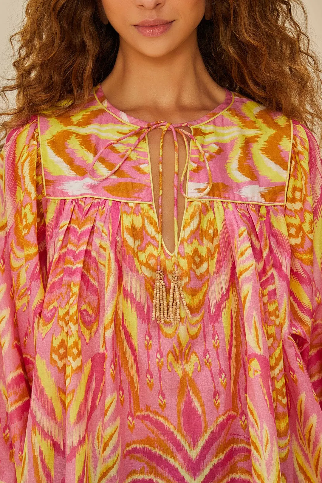 Pink Pineapple Tapestry Blouse sold by FARM Rio product image thumbnail 2