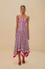 Multicolor Graphic Pineapple Scarf Organic Cotton Midi Dress sold by FARM Rio
