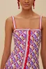 Multicolor Graphic Pineapple Scarf Organic Cotton Midi Dress sold by FARM Rio