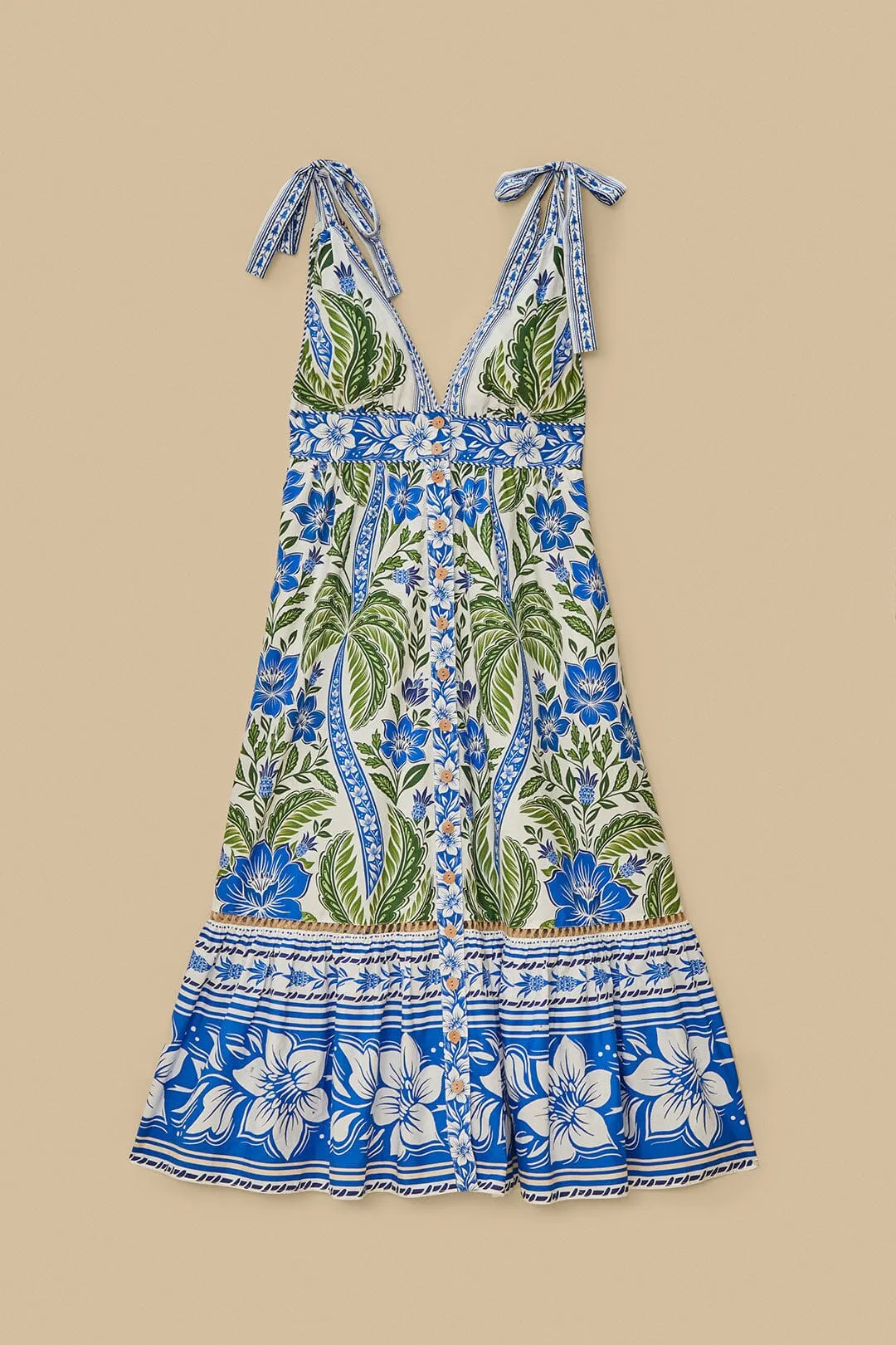 Off-White Tropicance Organic Cotton Midi Dress sold by FARM Rio product image thumbnail 5