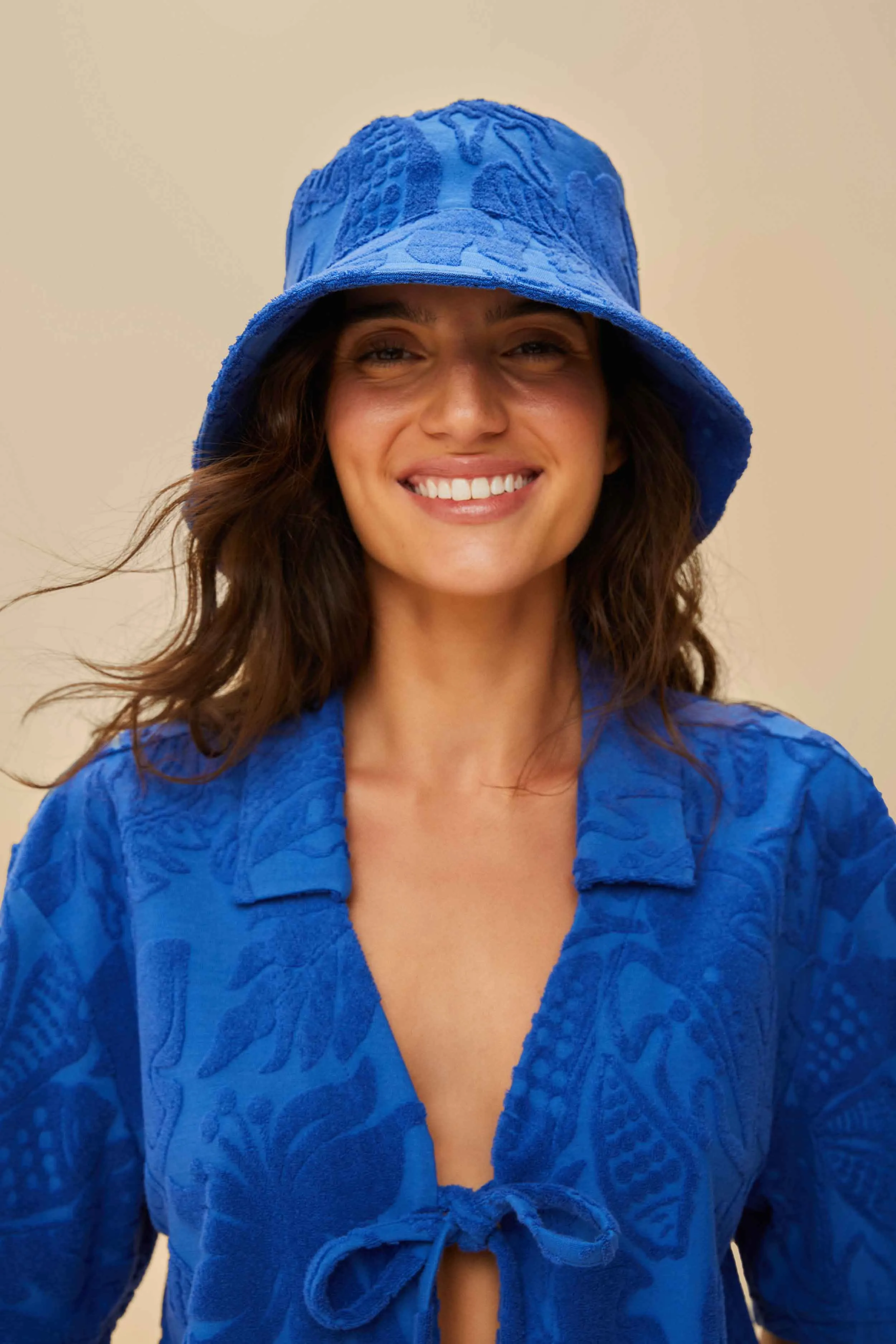 Blue River Nature Towel Hat sold by FARM Rio product image thumbnail 2