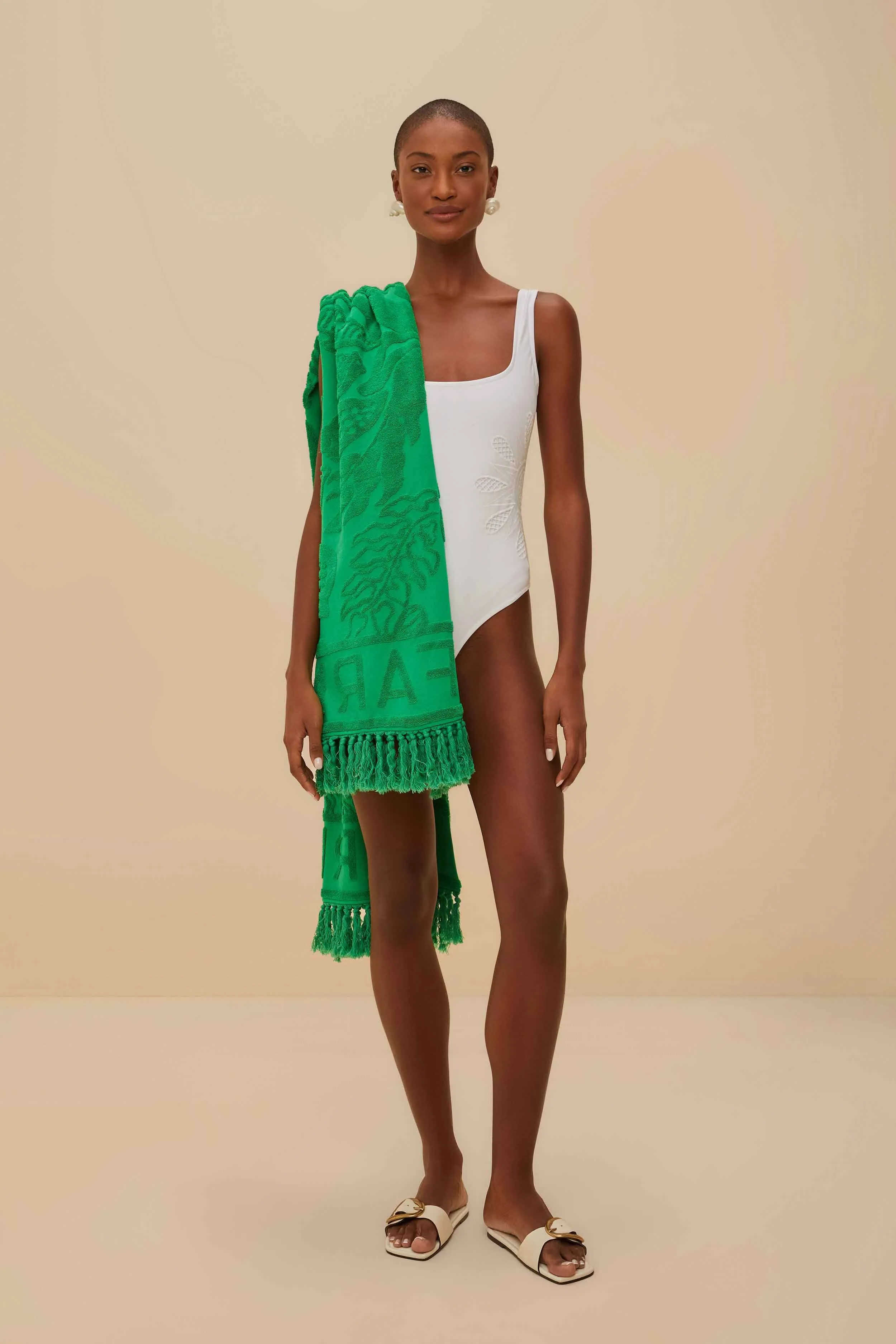 Green River Nature Towel sold by FARM Rio