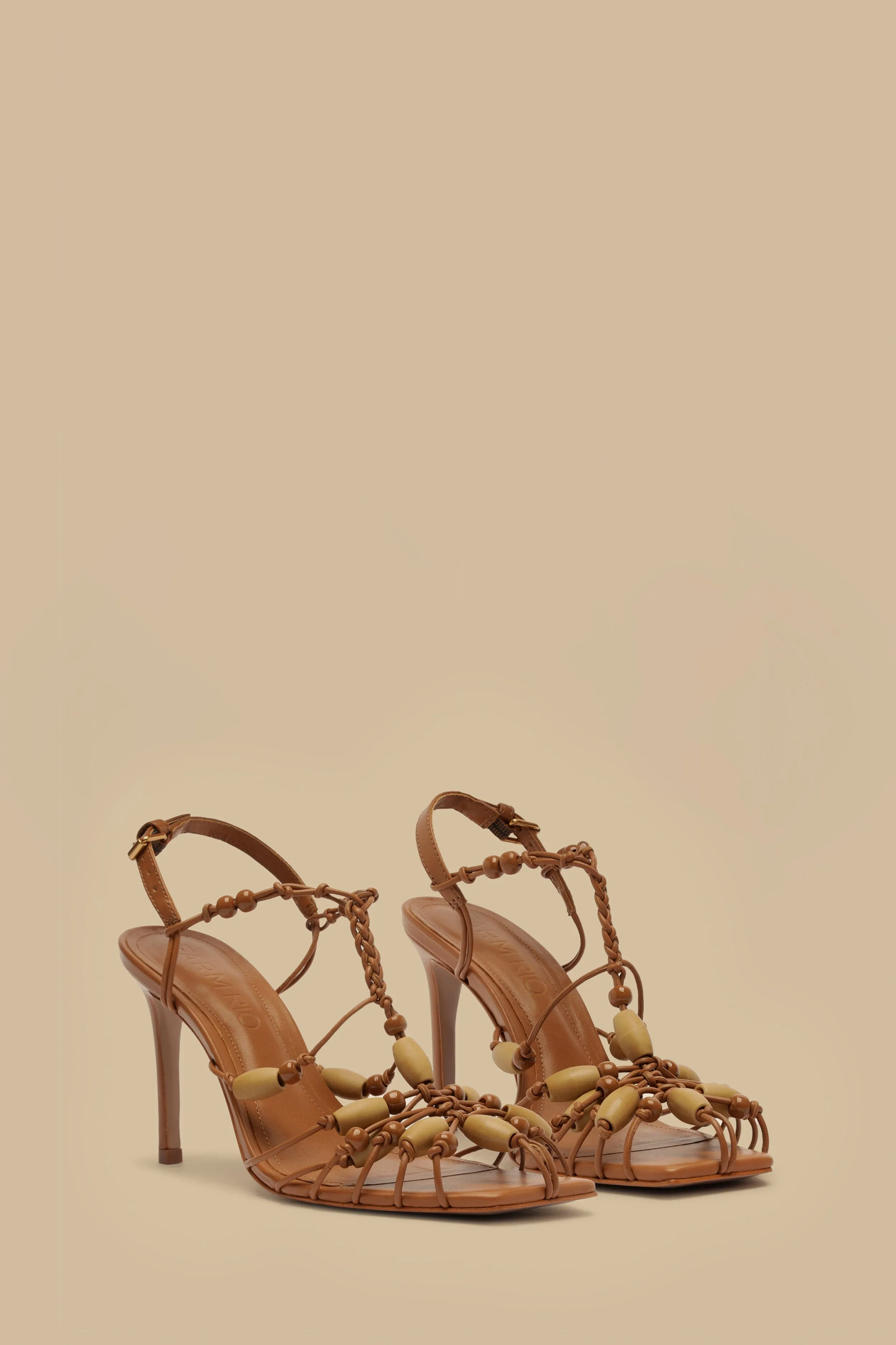 Tan High Heel Beads Sandal sold by FARM Rio product image thumbnail 3