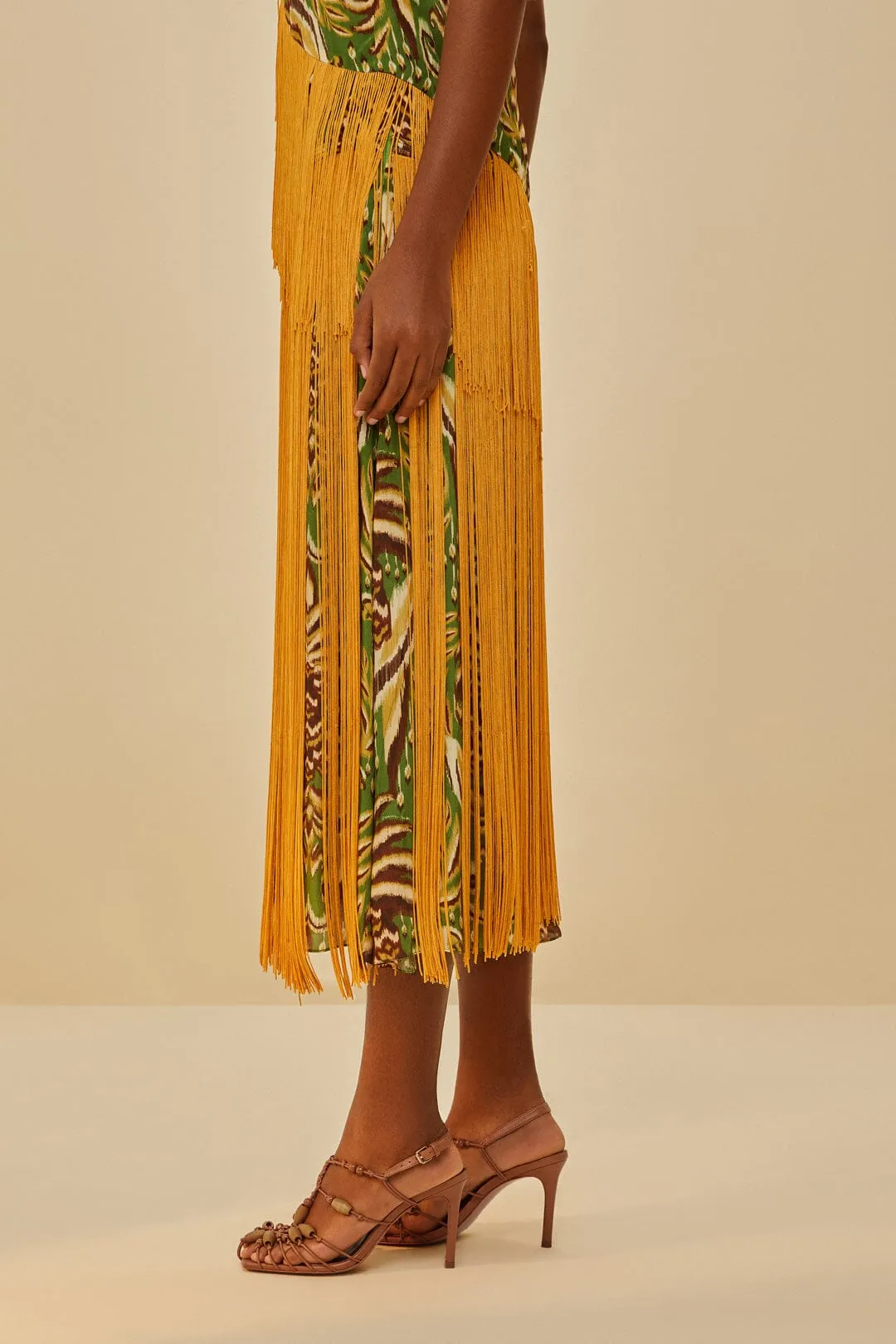 Tan High Heel Beads Sandal sold by FARM Rio product image thumbnail 4