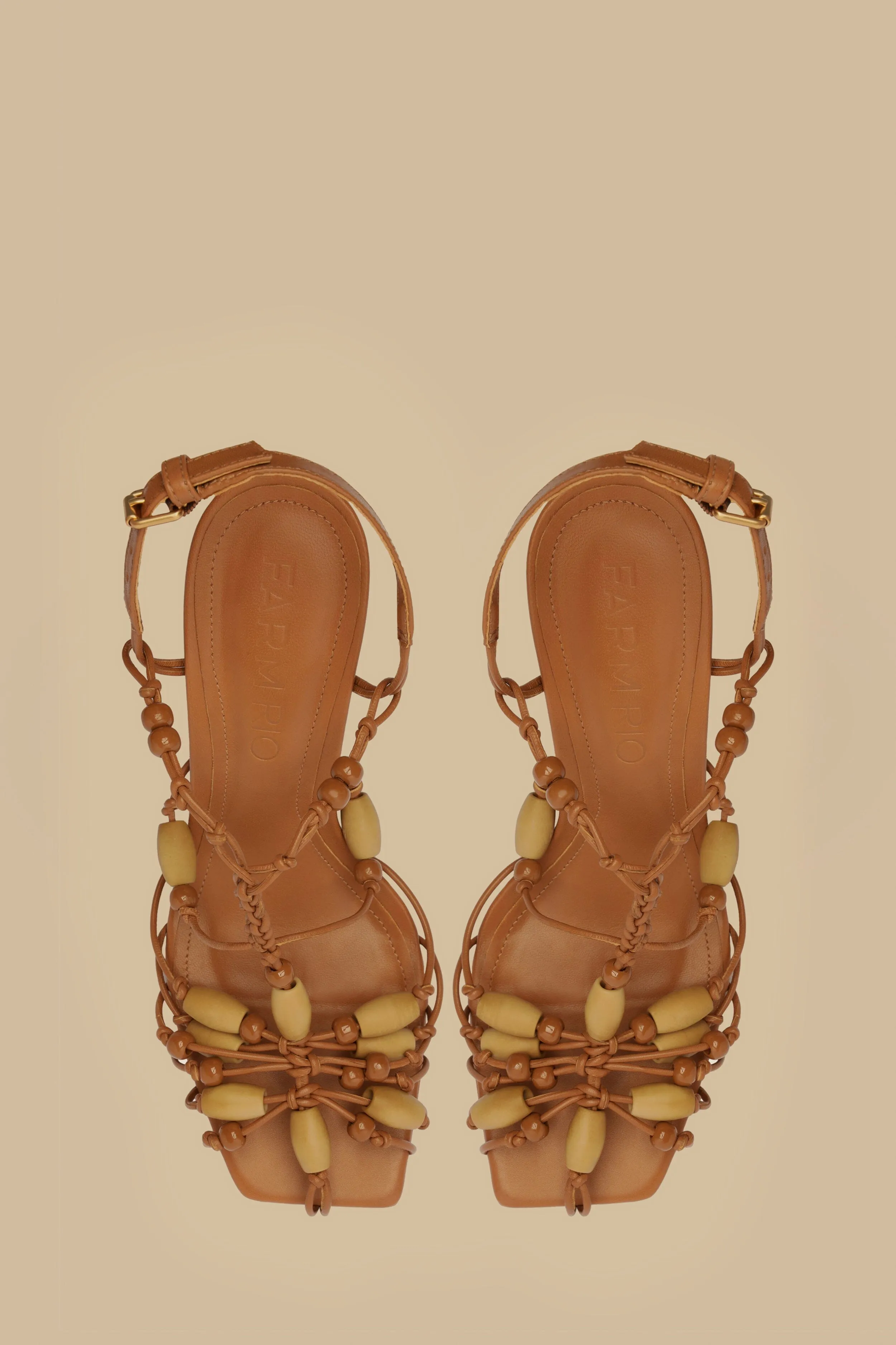 Tan High Heel Beads Sandal sold by FARM Rio product image thumbnail 5