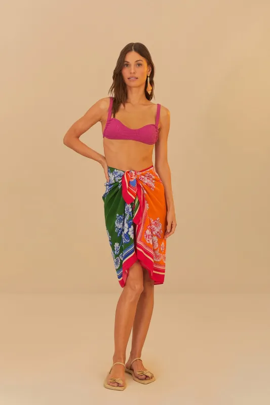 Mixed Scarves Floral Elegance Sarong sold by FARM Rio
