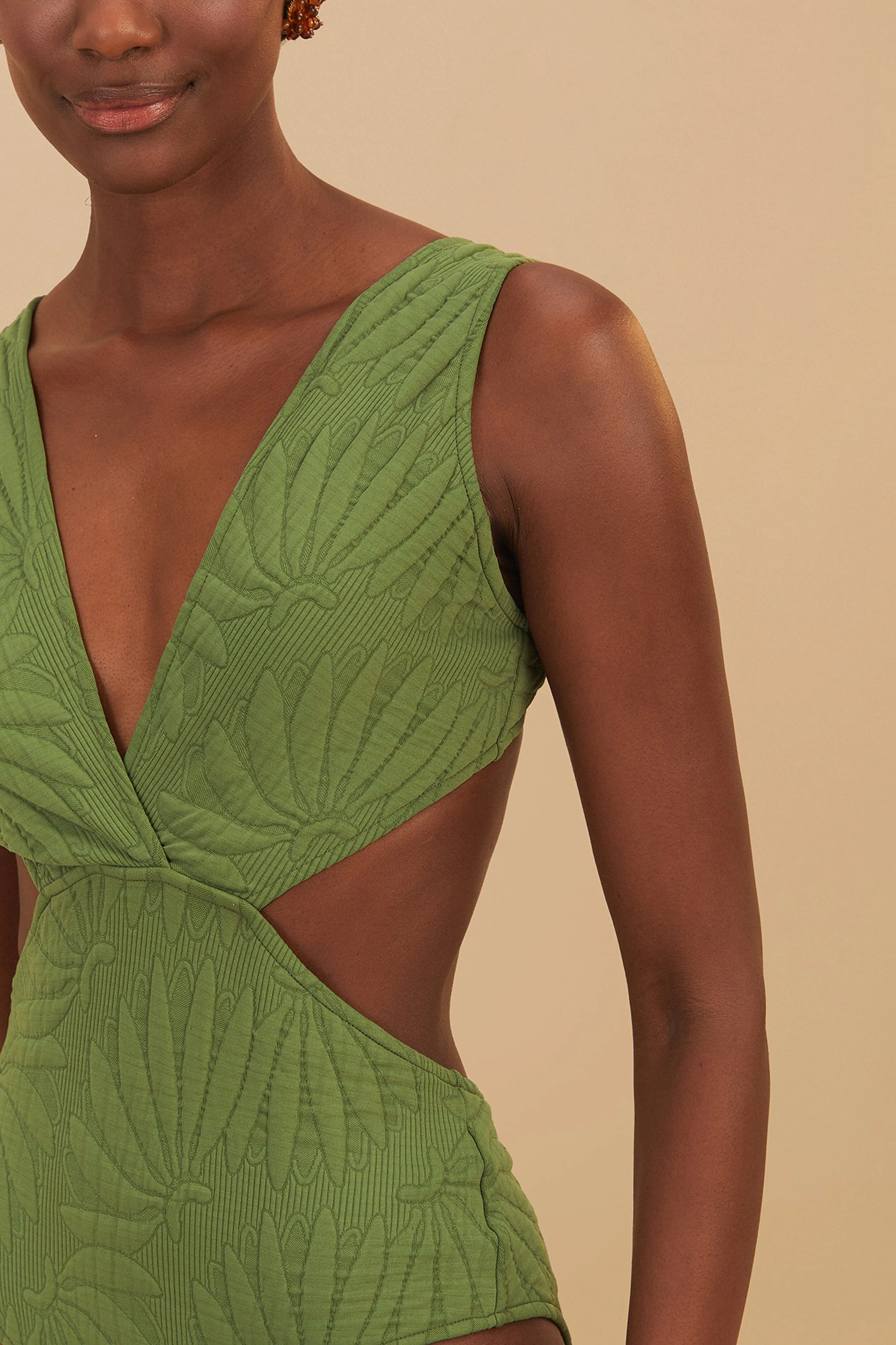 Green Copabanana Matelasse One Piece sold by FARM Rio product image thumbnail 2