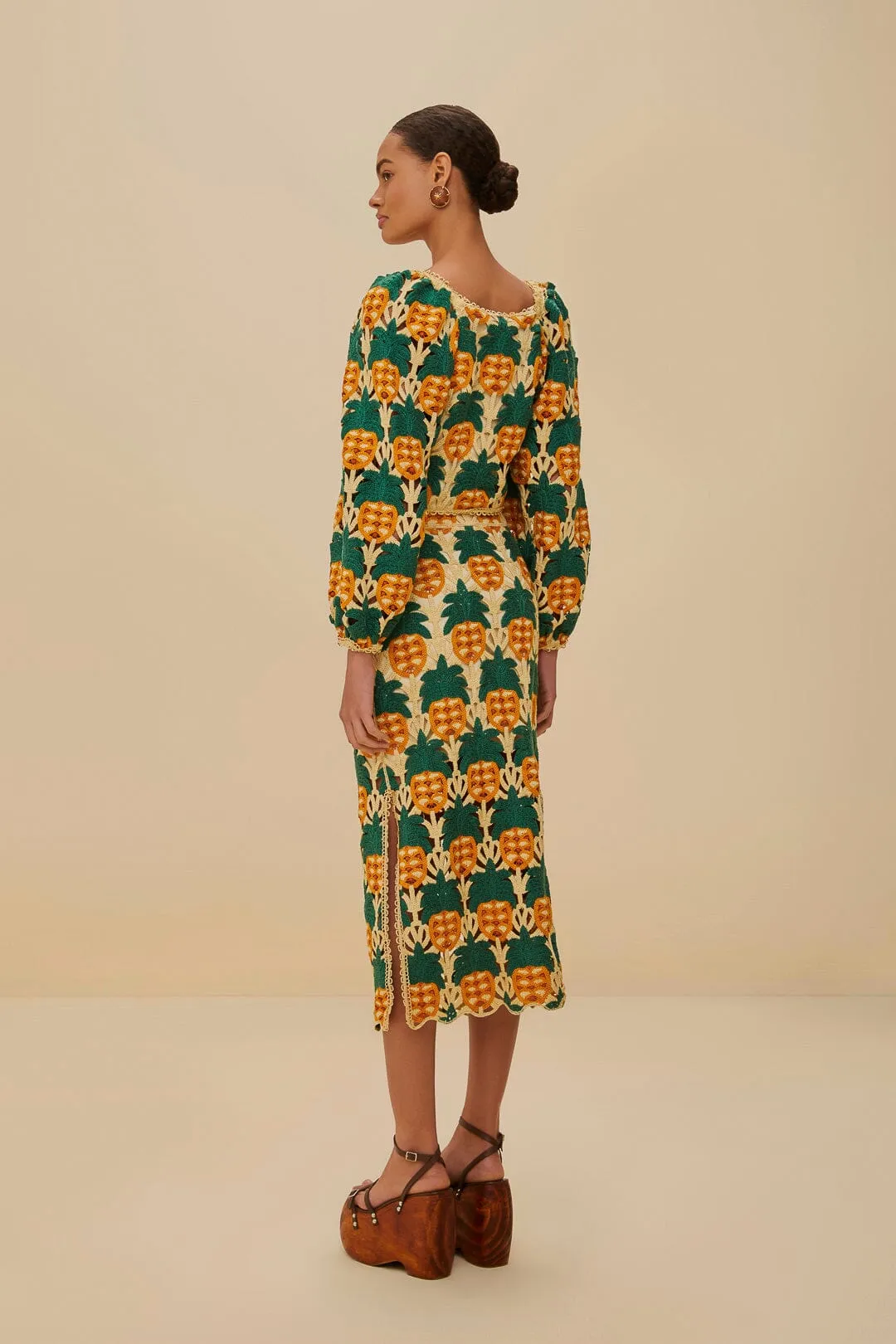 Sand Pineapple Crochet Skirt sold by FARM Rio product image thumbnail 3