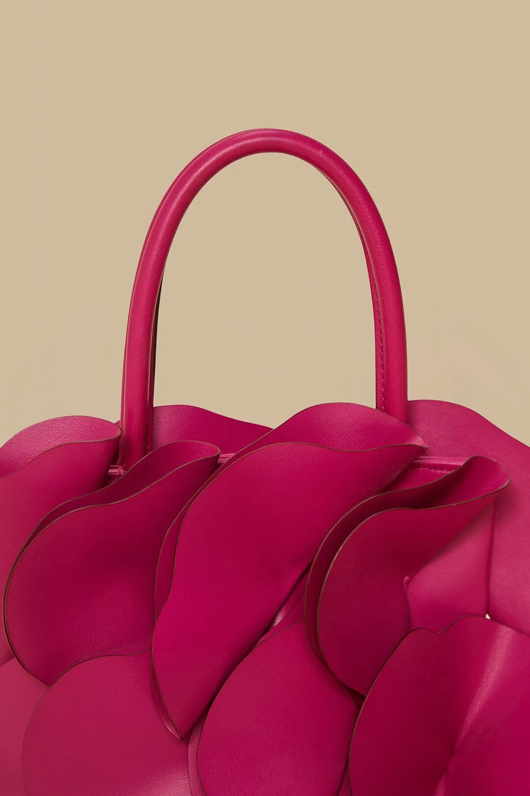 Fuchsia Leather Flower Bag sold by FARM Rio product image thumbnail 4
