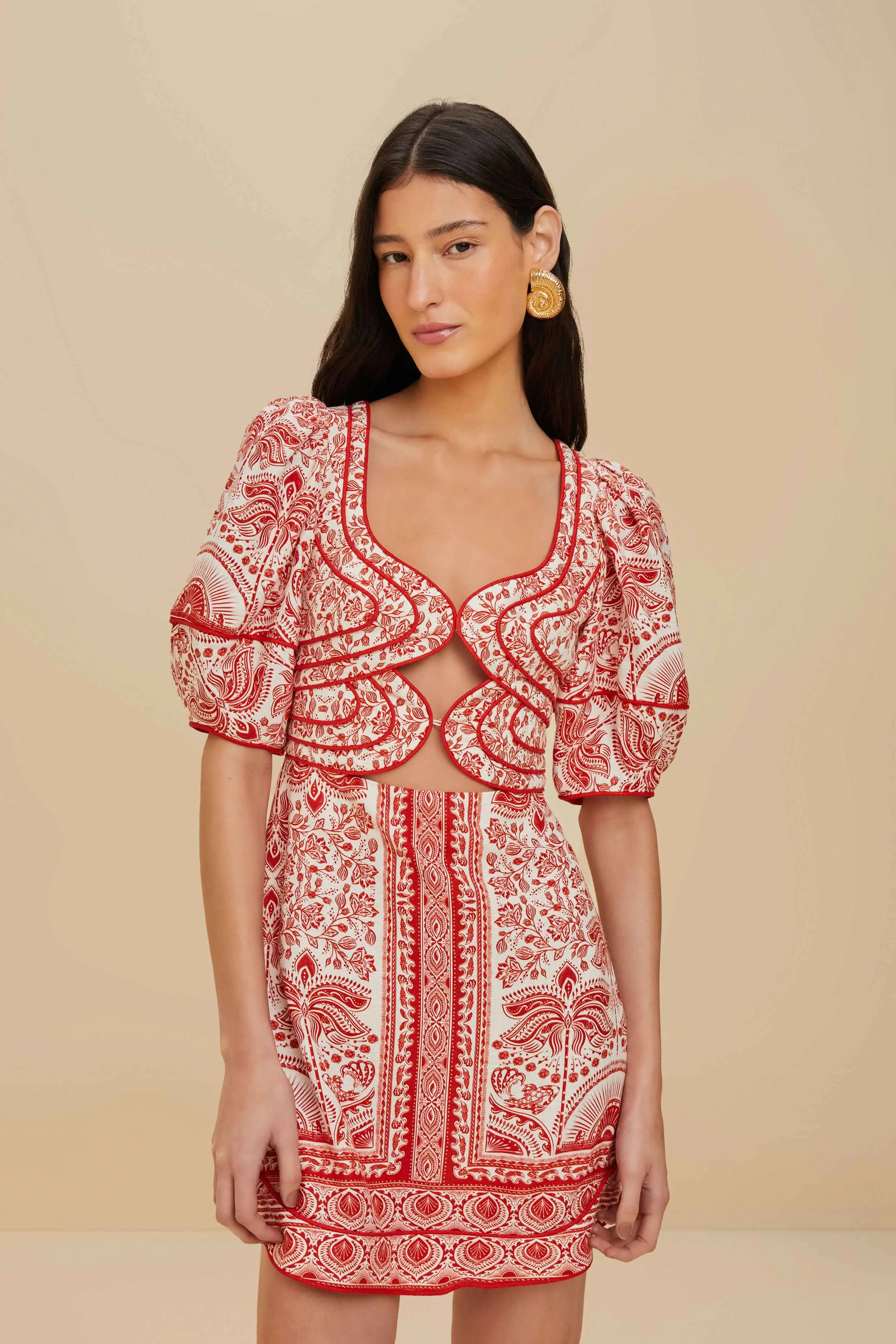 Red River Ride LENZING™ ECOVERO™ Euroflax™ Mini Dress sold by FARM Rio