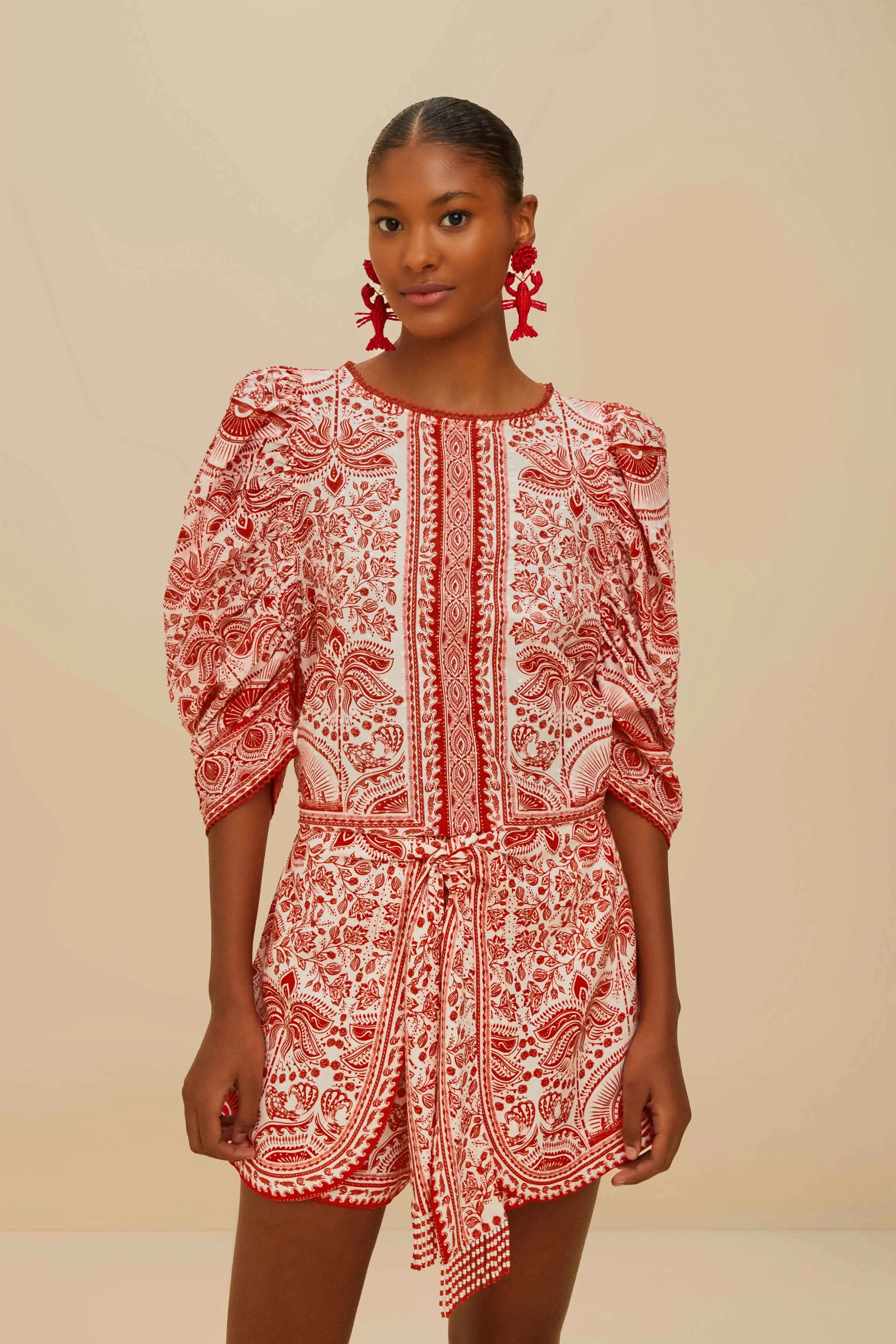 Red River Ride LENZING™ ECOVERO™ Euroflax™ Shorts sold by FARM Rio product image thumbnail 2