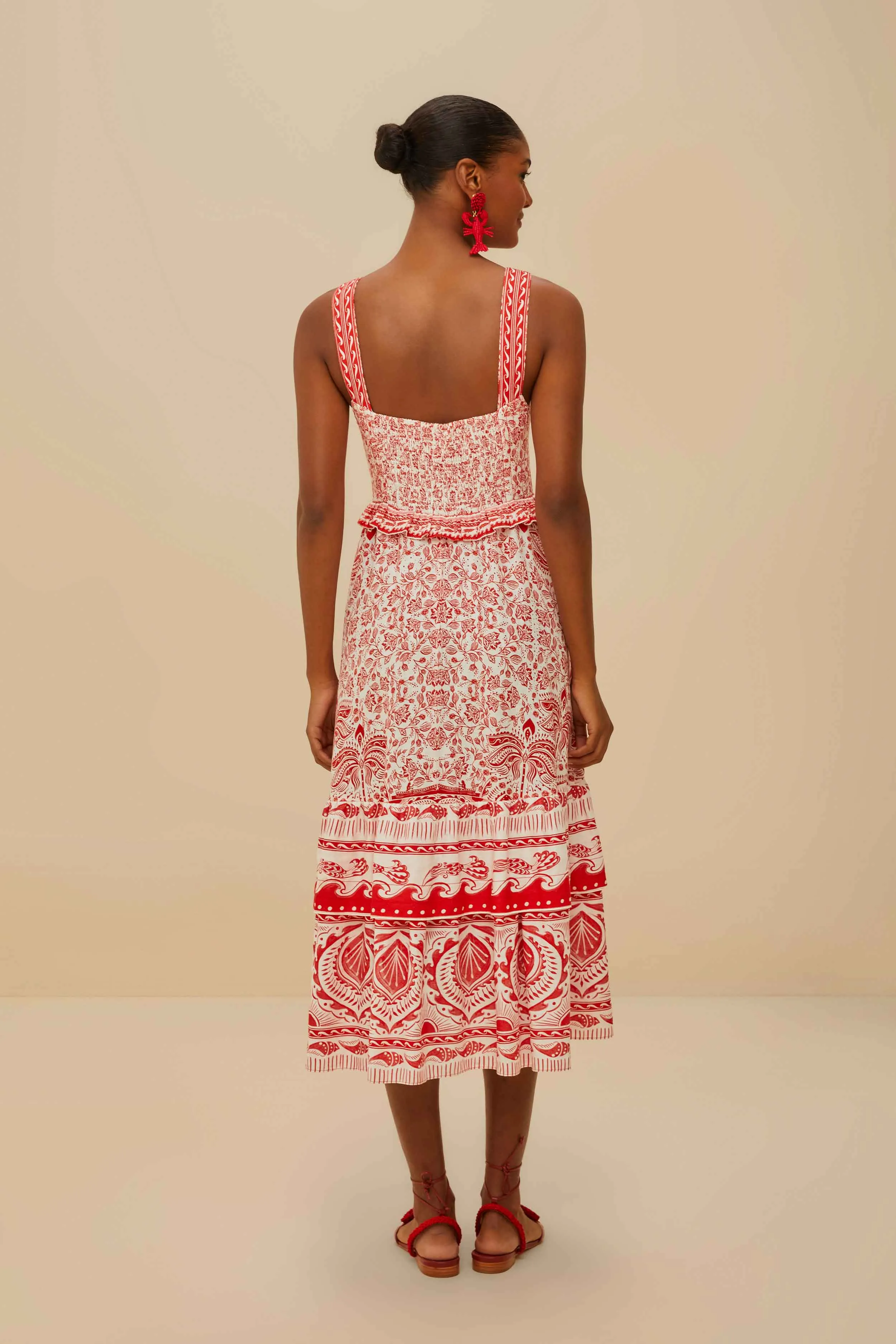 Red River Ride LENZING™ ECOVERO™ Euroflax™ Midi Dress sold by FARM Rio product image thumbnail 3