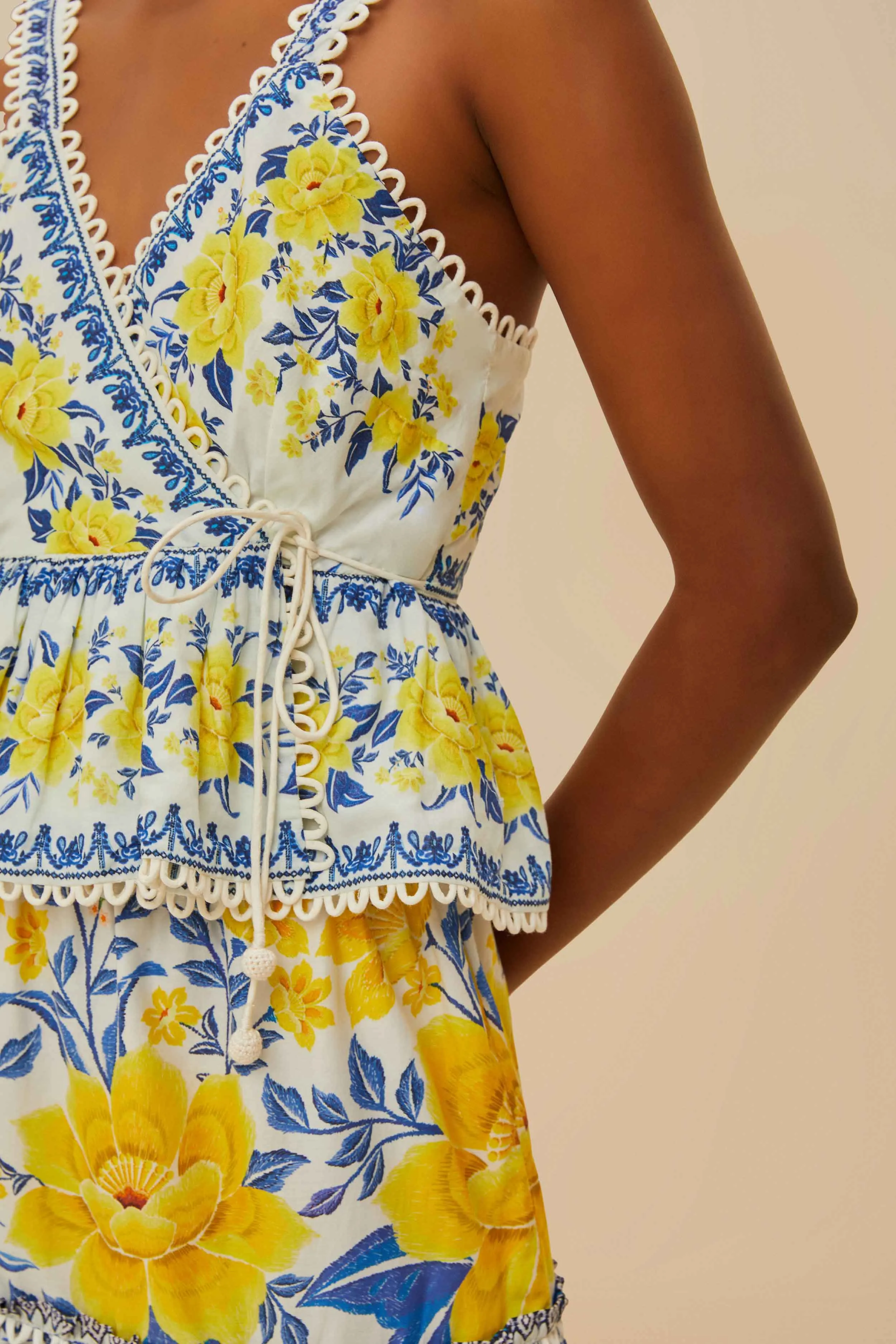 Off-White Zuli Sleeveless Blouse sold by FARM Rio product image thumbnail 3