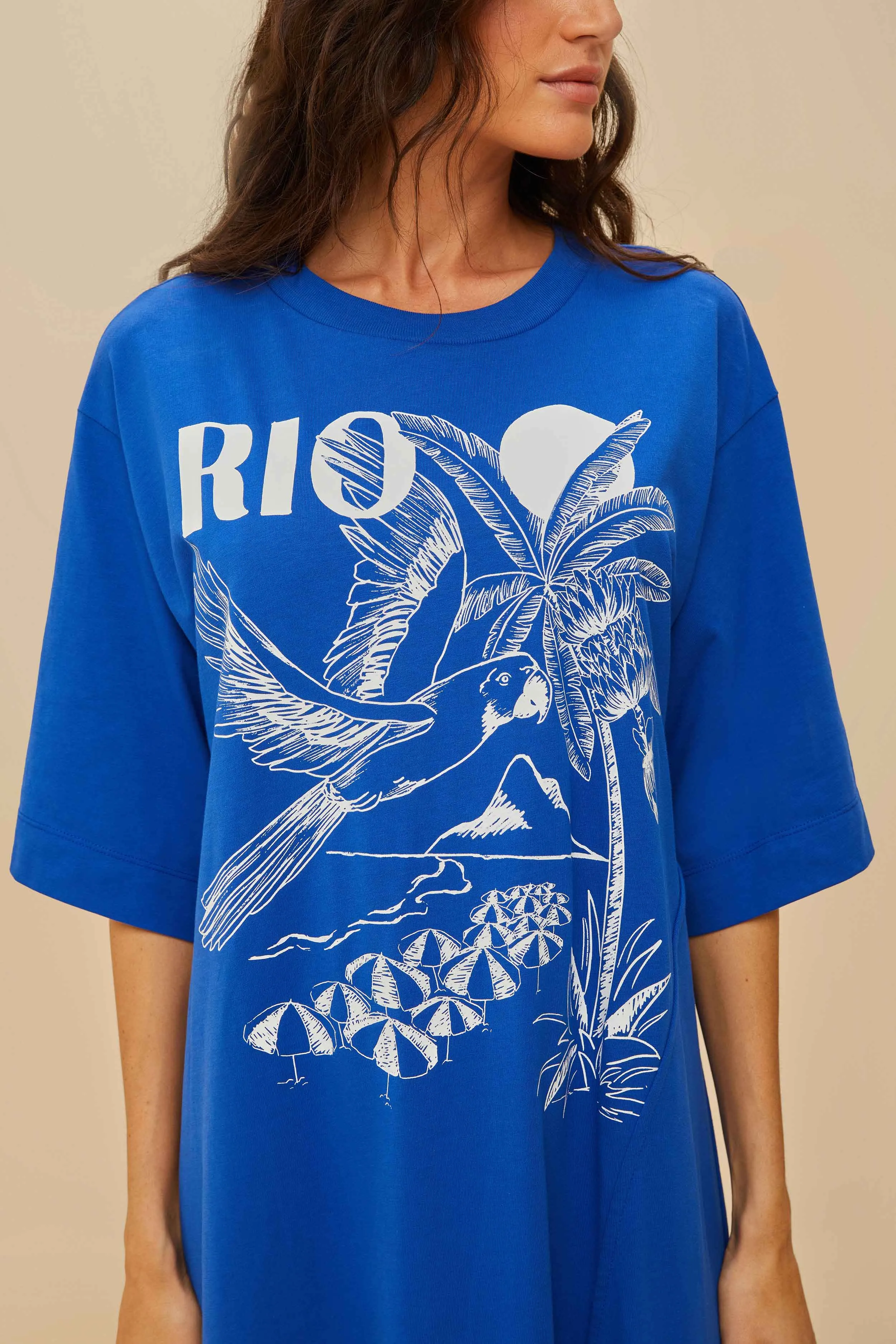 Blue Rio Organic Cotton Maxi Dress sold by FARM Rio product image thumbnail 3