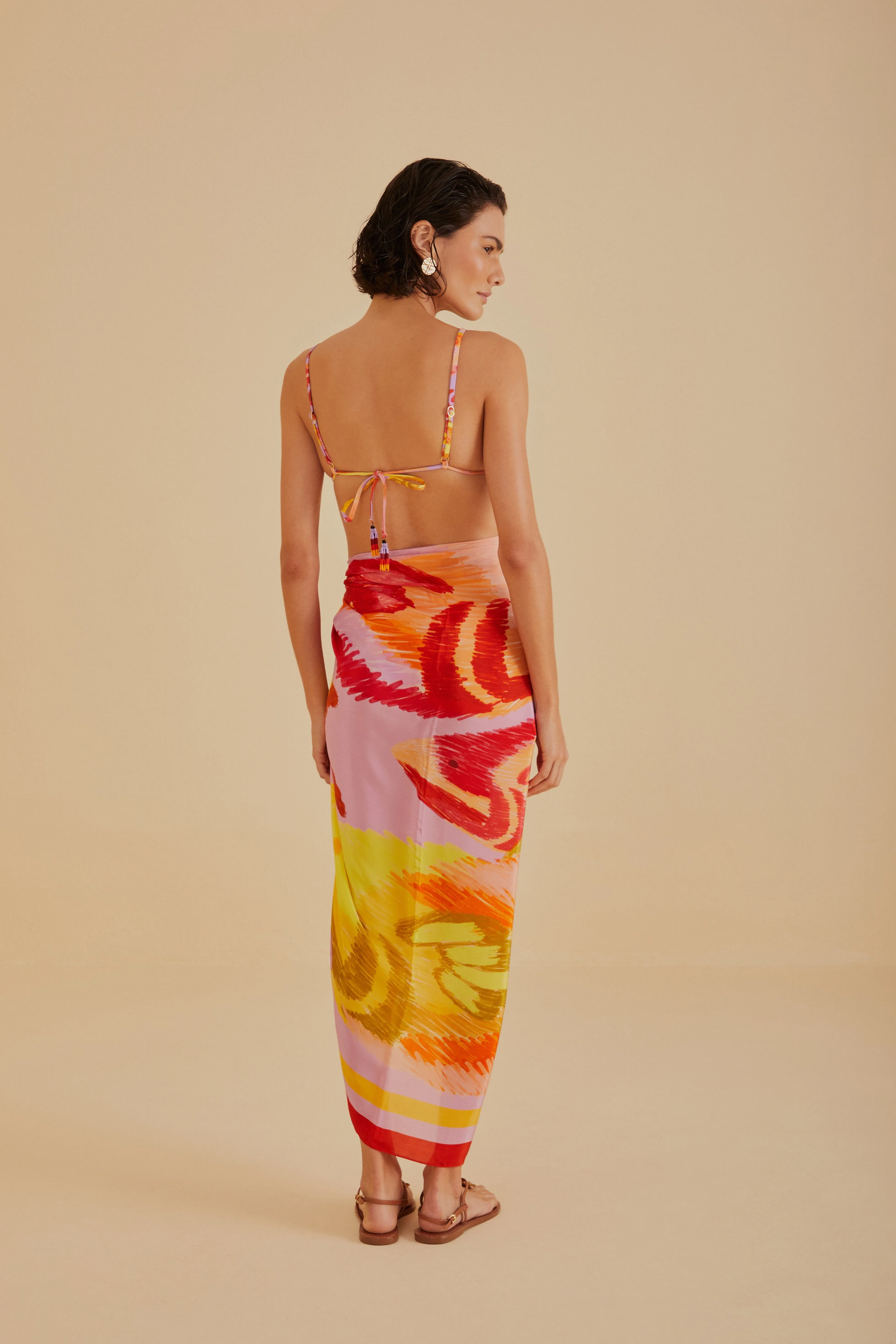 Painted Fishes Sarong sold by FARM Rio product image thumbnail 2