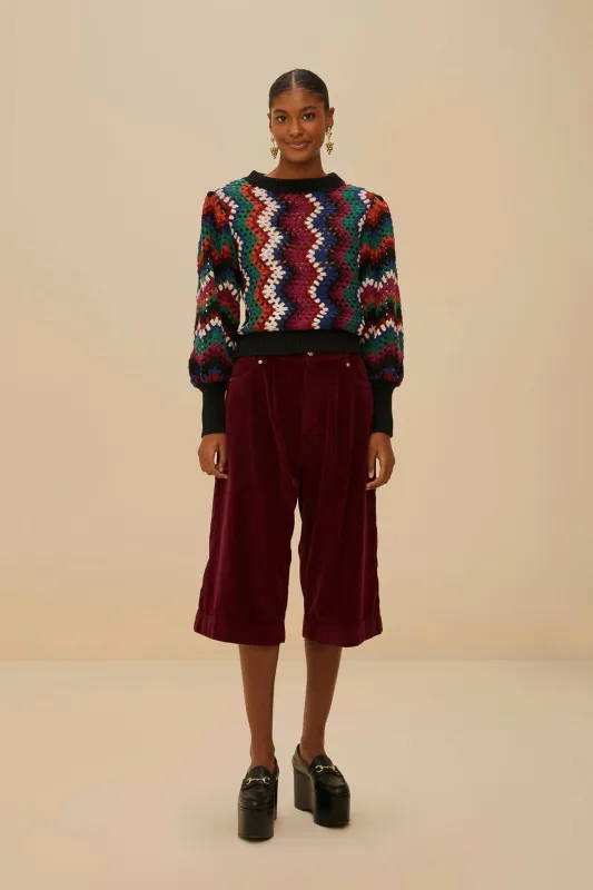 Black Denim Pants sold by FARM Rio