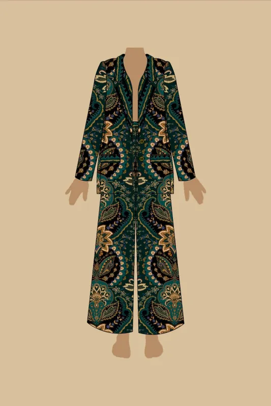 Black Jaipur LENZING™ ECOVERO™ Viscose Flare Pants sold by FARM Rio