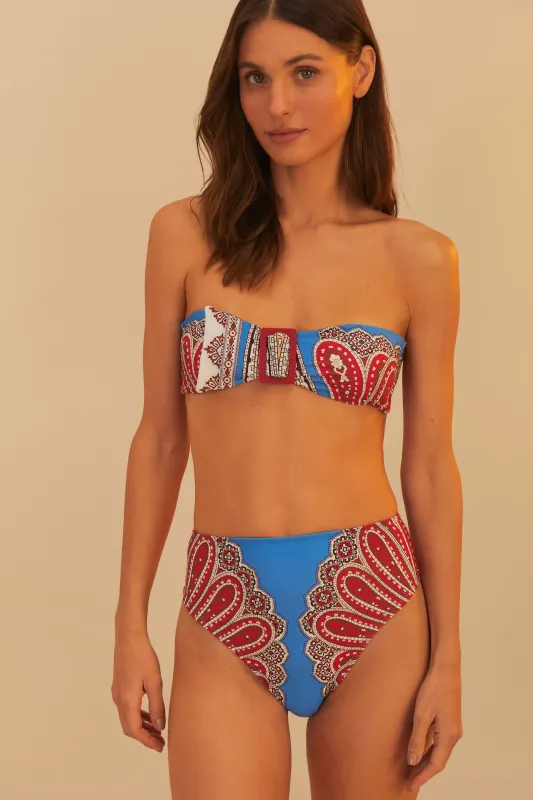 Jandaya Dance High Waist Bikini Bottom sold by FARM Rio