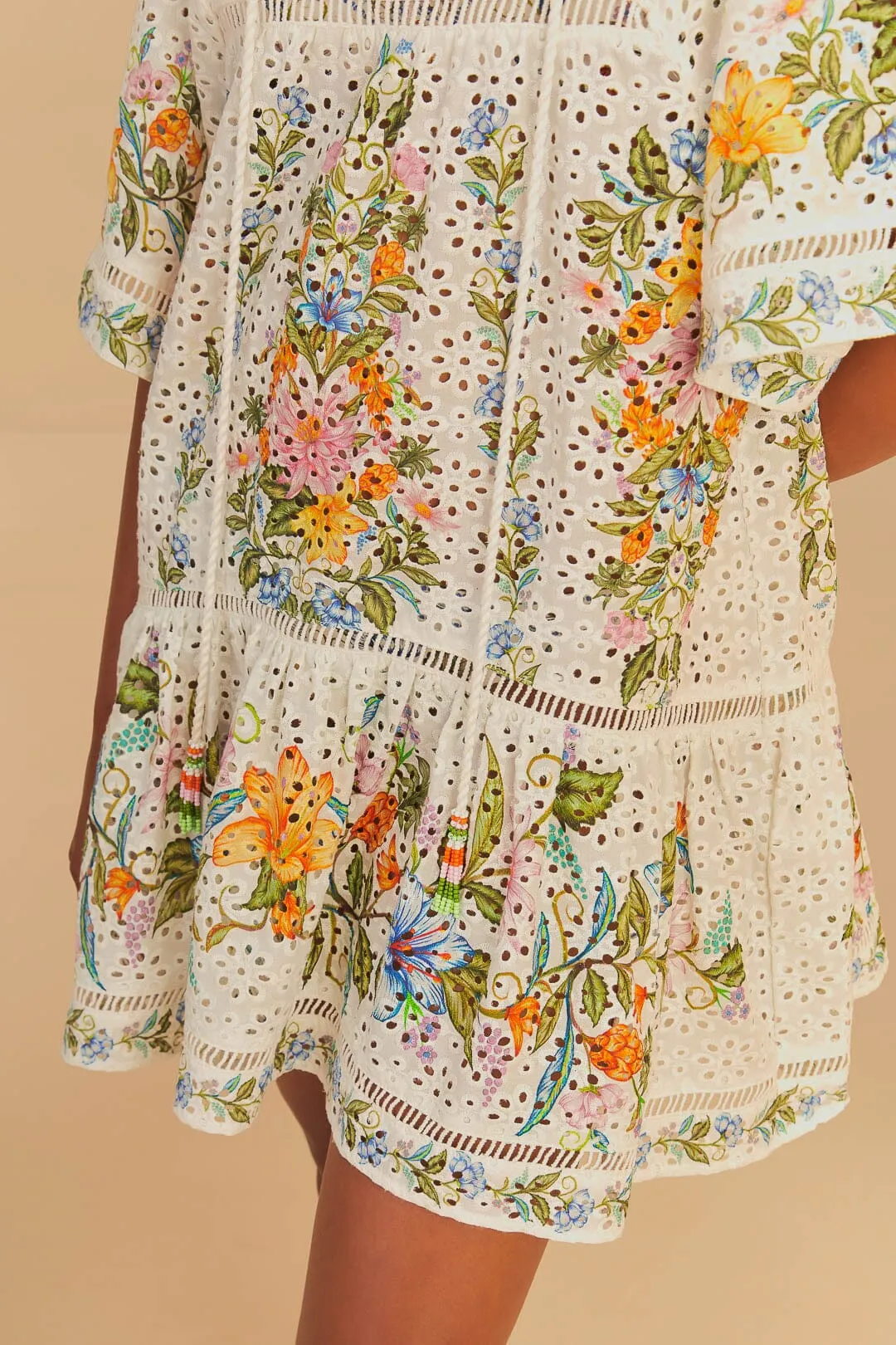 Sweet Bloom Bouquet Short Cover Up sold by FARM Rio product image thumbnail 2