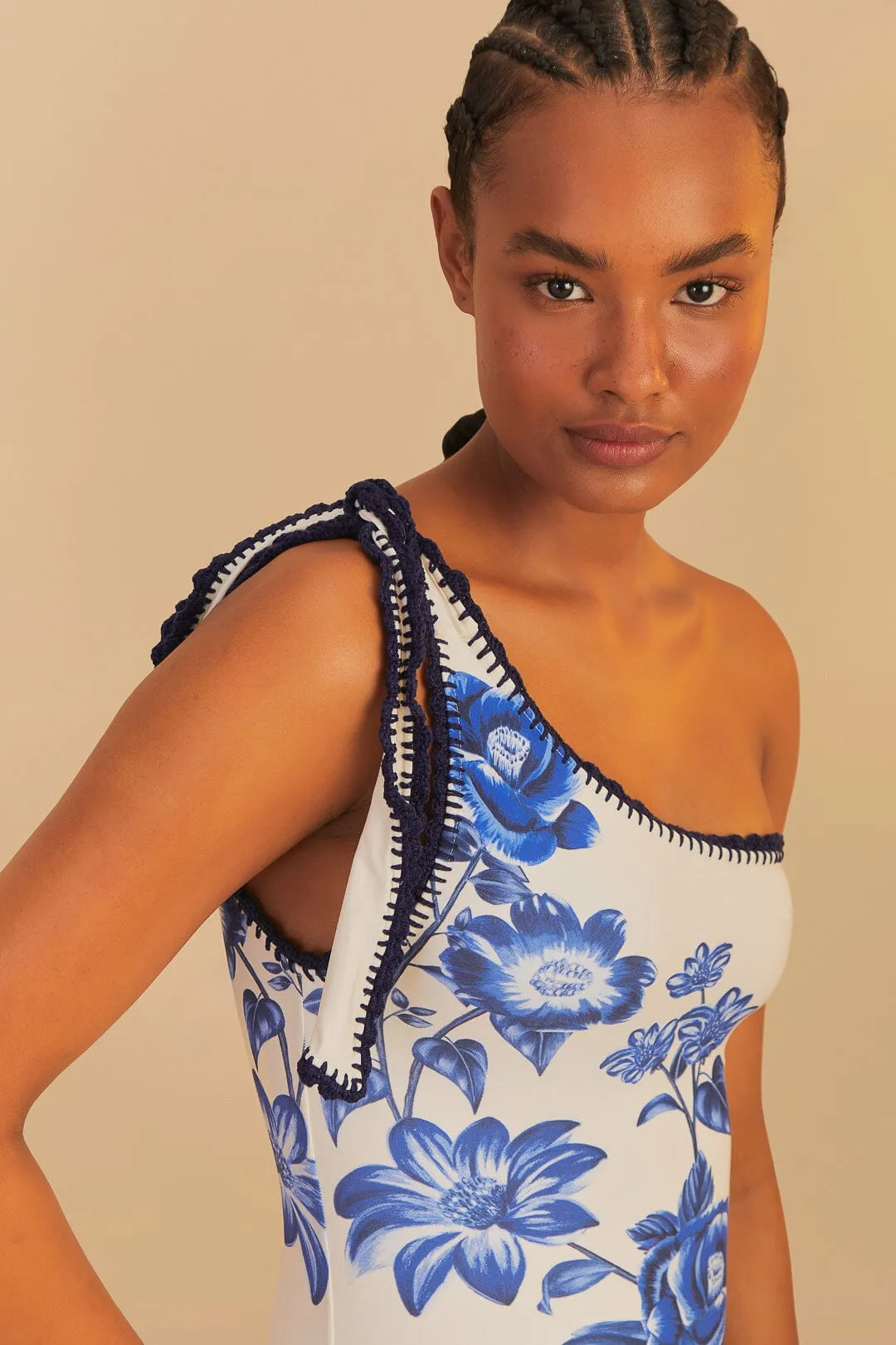 Blue Floral Cascade One Piece sold by FARM Rio product image thumbnail 2