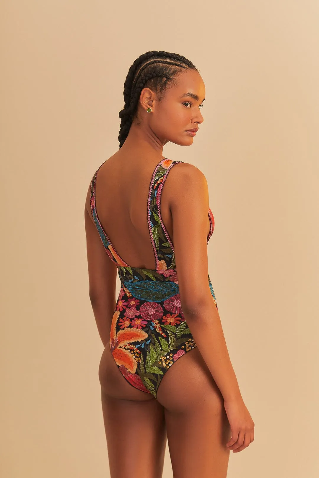 Stitched Garden One Piece sold by FARM Rio product image thumbnail 4