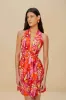 Flying Birds Orange Mini Dress Sleeveless sold by FARM Rio