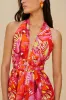 Flying Birds Orange Mini Dress Sleeveless sold by FARM Rio